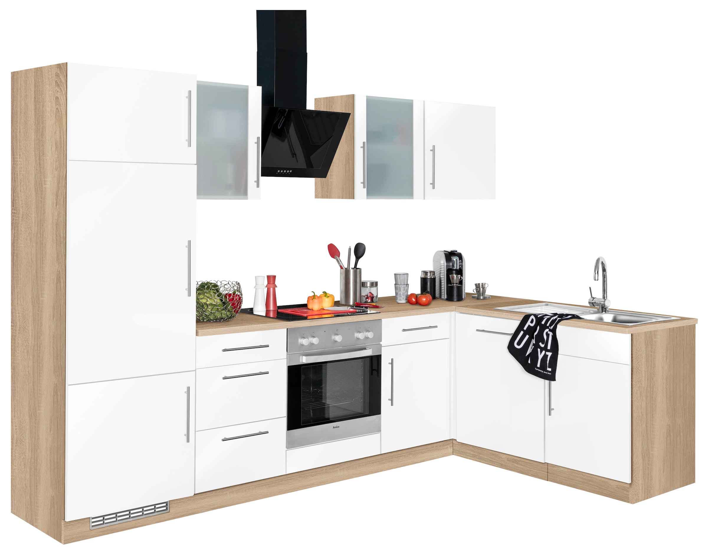 wiho Küchen Winkelküche Stellbreite x 170 280 E-Geräte, kaufen cm OTTO ohne »Cali«, bei