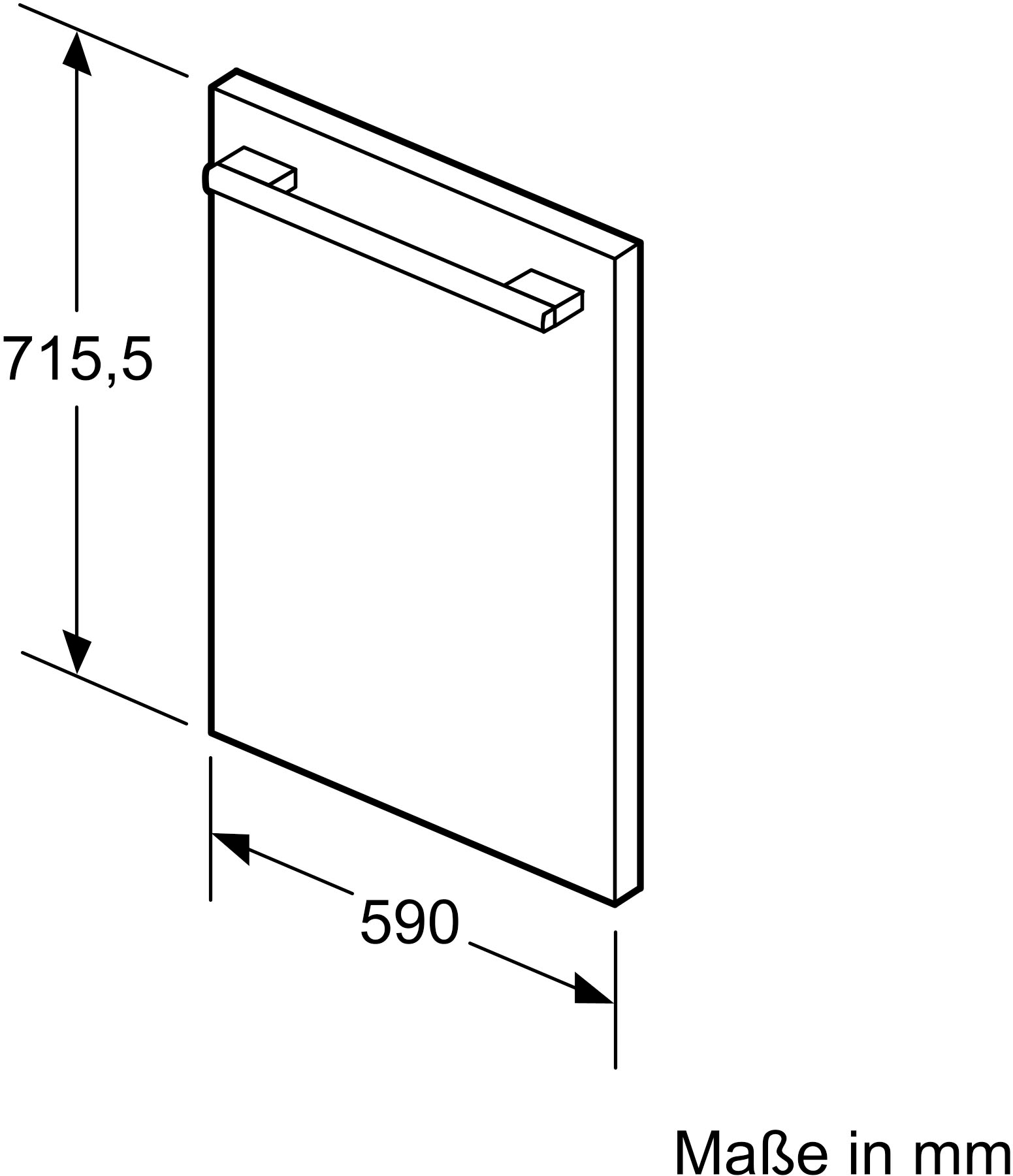 NEFF Vorsatztür »KU1213Z0«, passendes Zubehör für Kühl-oder Gefrierschränke