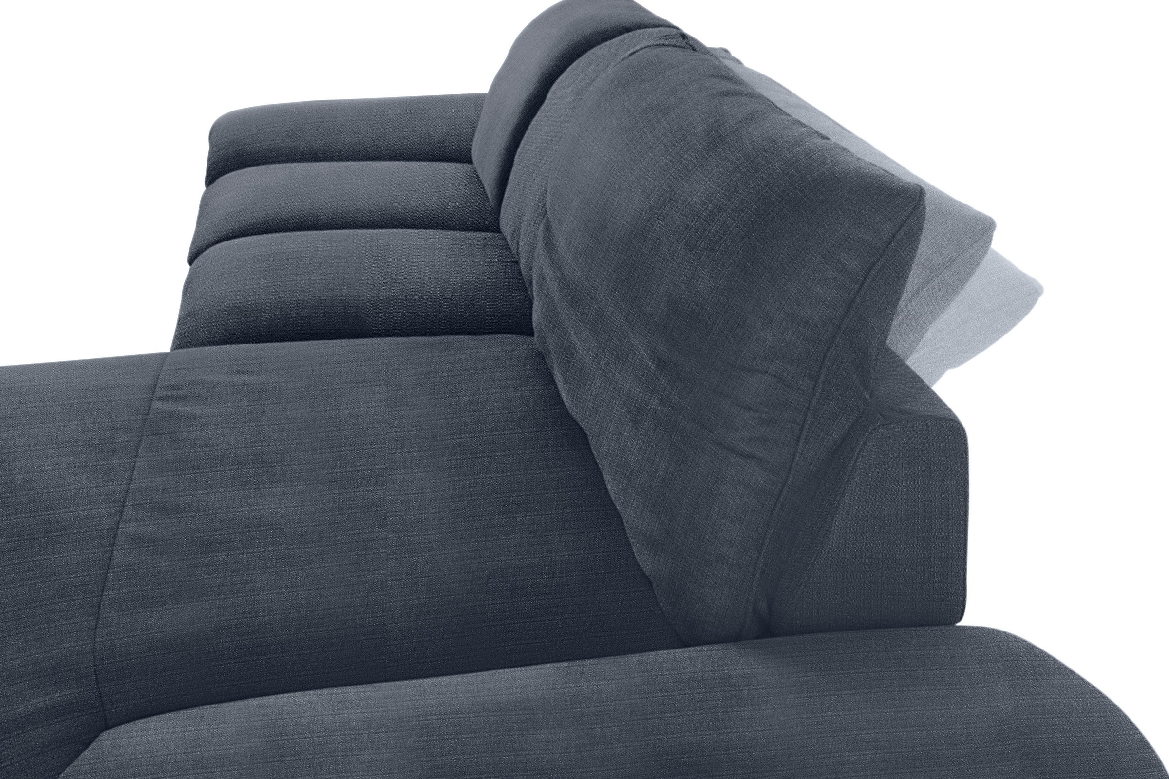 W.SCHILLIG Ecksofa »enjoy&MORE, Designsofa, elegant und bequem, L-Form«, mit Sitztiefenverstellung, Füße Chrom glänzend, Breite 310 cm