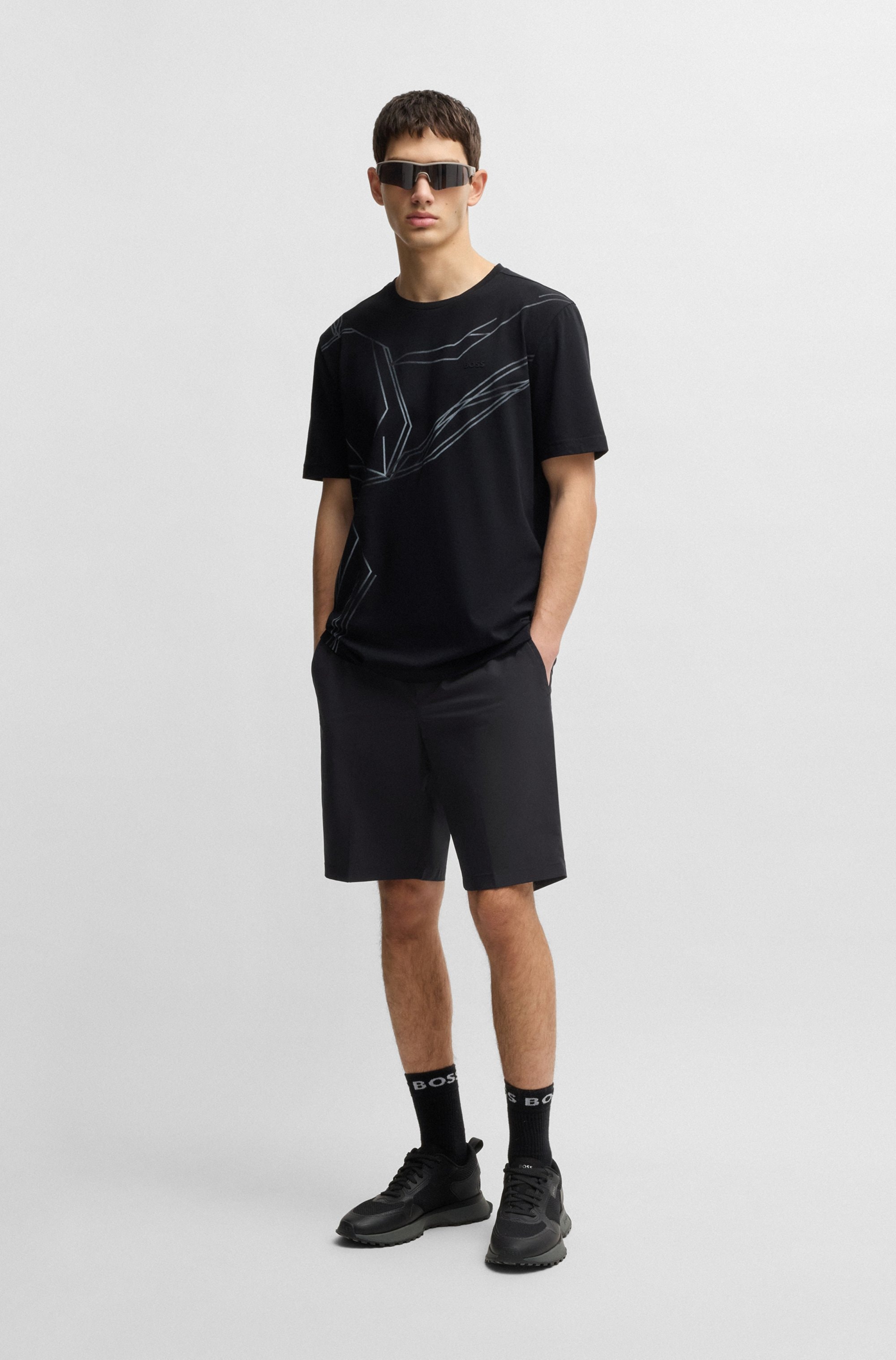 BOSS GREEN Shorts »S Speedflex«, in klassischer Form