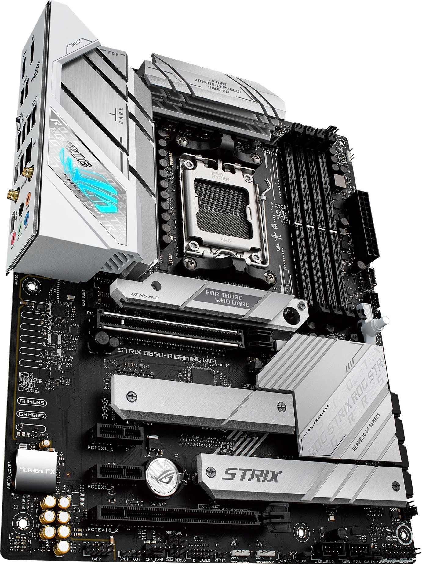 Asus Mainboard »ROG STRIX B650-A GAMING WIFI«, Ryzen 7000, DDR5 Speicher, 12+2 Power Stages, USB 3.2 Gen 2x2 Typ-C