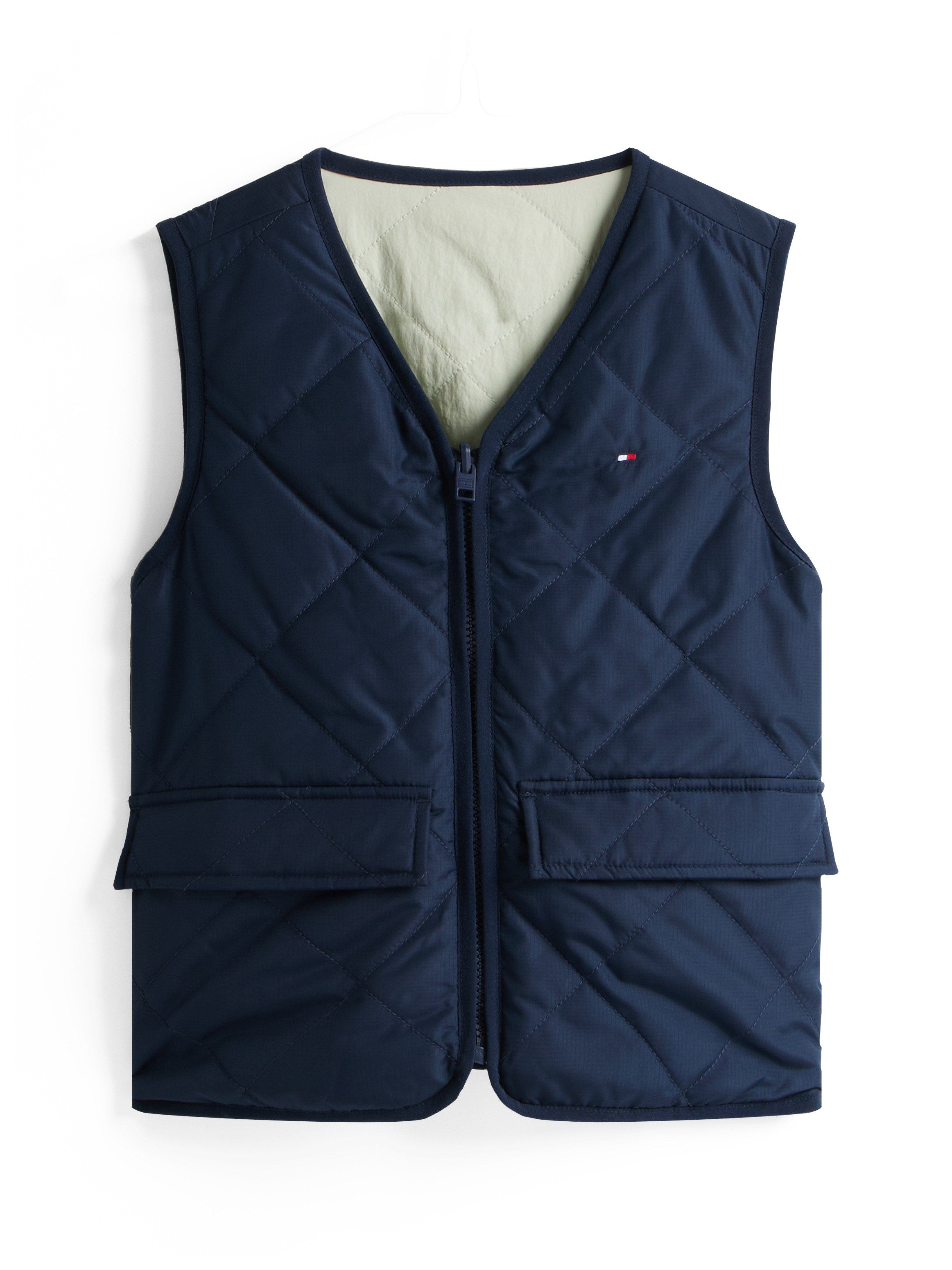 Tommy Hilfiger Wendeweste »REV MIX MEDIA QUILTED VEST«, für Kinder bis 16 Jahre, mit großen Taschen