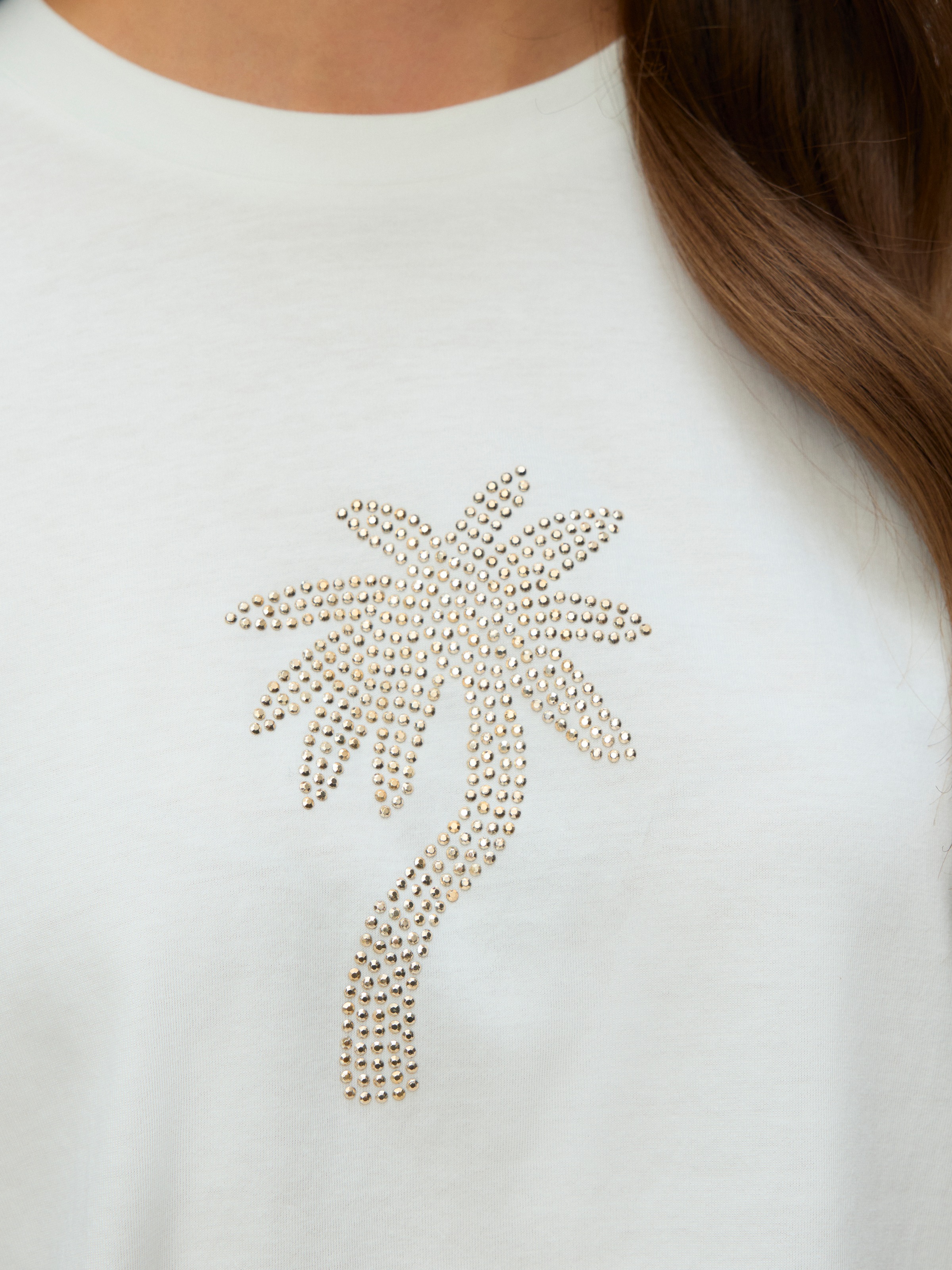 Vero Moda Kurzarmshirt »VMPALMA METTE SS TOP BOX JRS« Baumwolle