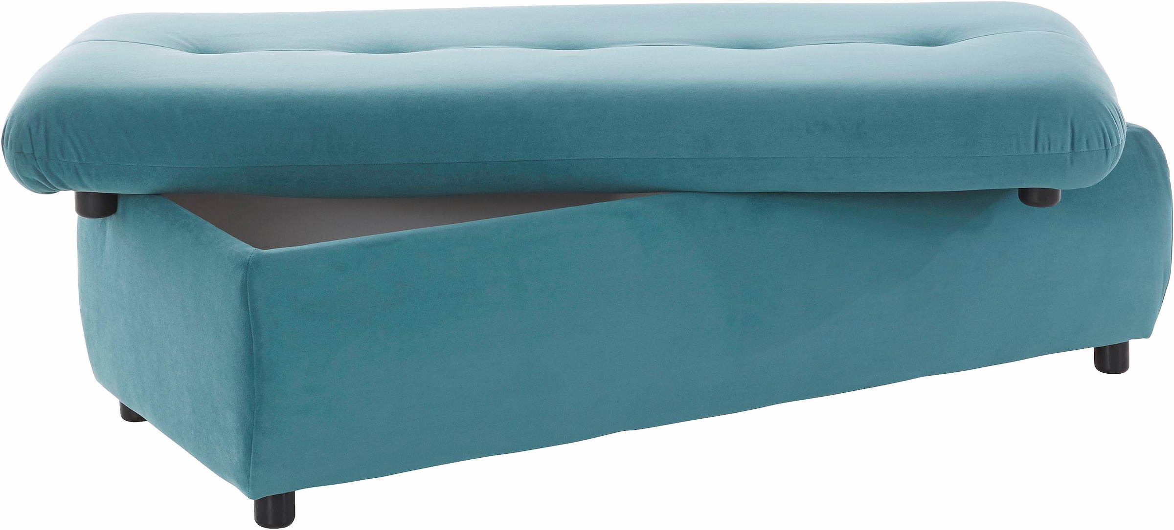 TRENDMANUFAKTUR Hocker »Indie II, bequemer Bankhocker mit Staufach unter der Sitzfläche«