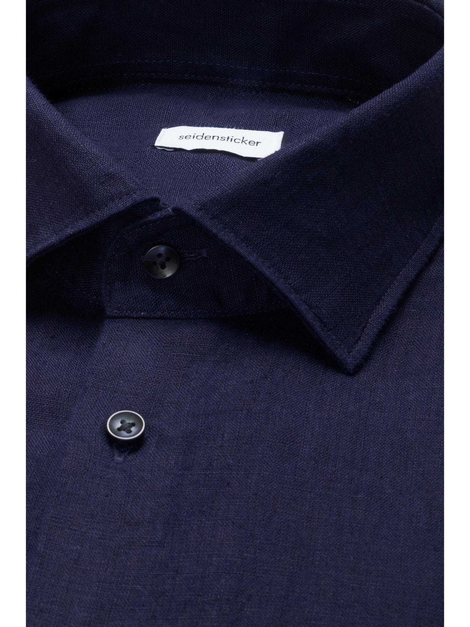 seidensticker Leinenhemd »Schwarze Rose« Slim 1/1 Kentkragen Uni