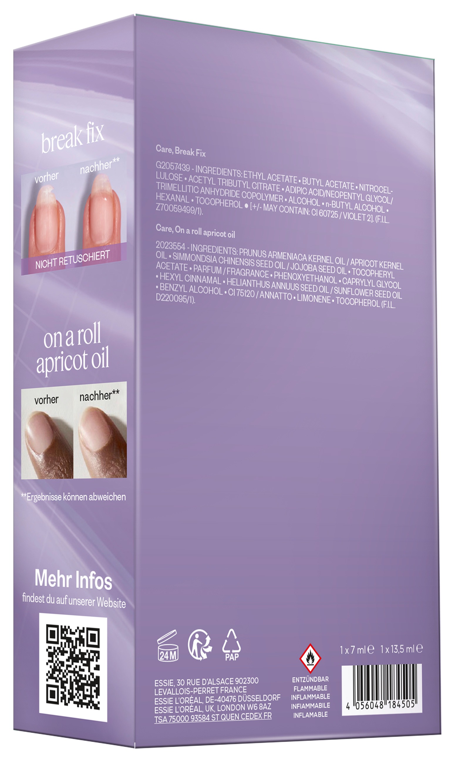 essie Nagelhautpflege »Essie Mani-essentials Set: Break Fix & Apricot Cuticle Oil«