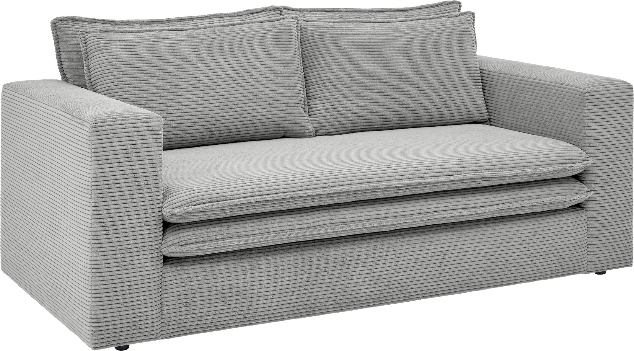 Places of Style 2-Sitzer »PIAGGE«, Hochwertiger Cord mit weicher Velours-Struktur