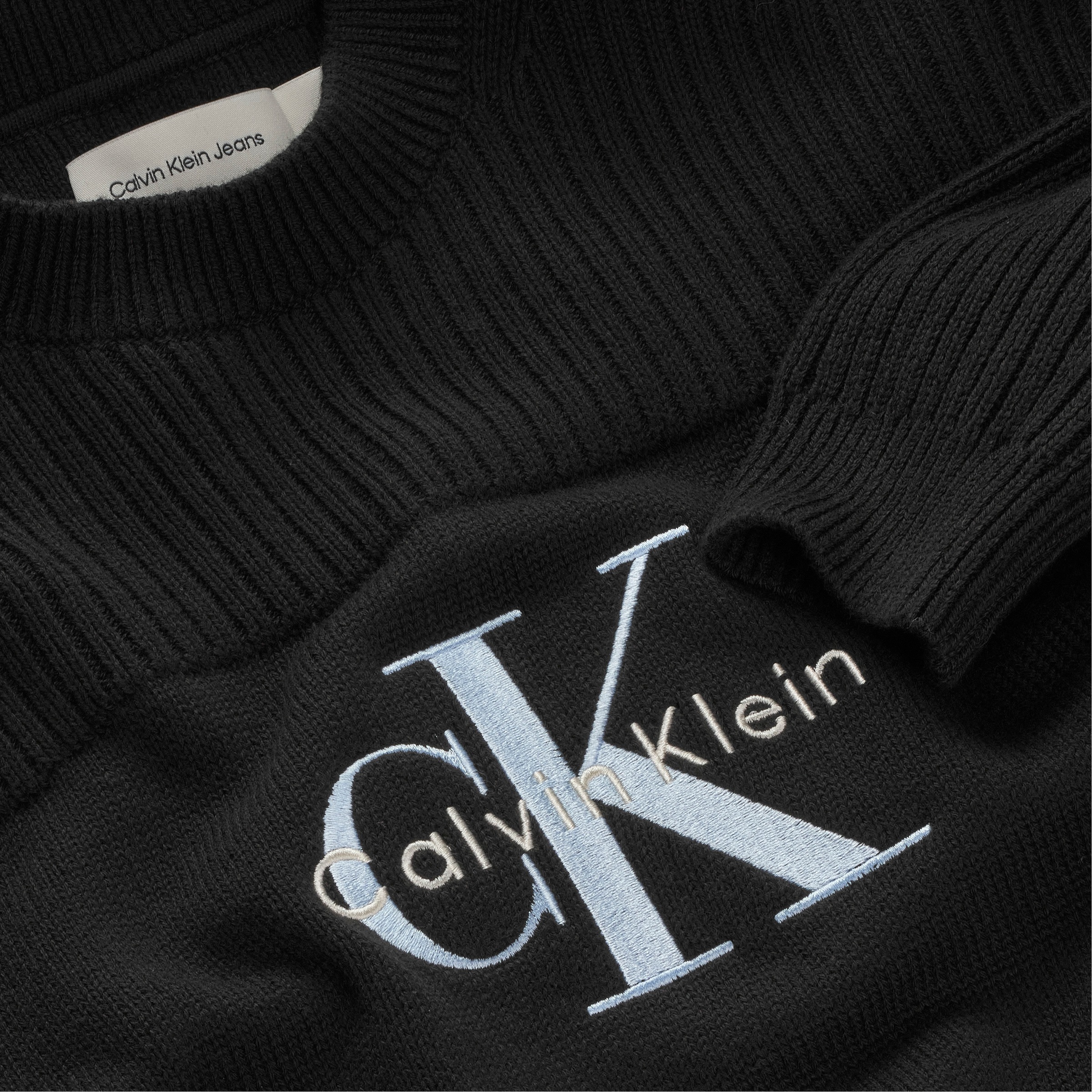 Calvin Klein Jeans Strickpullover »MONOLOGO CN SWEATER«, für Kinder bis 16 Jahre, Logo-Stickerei