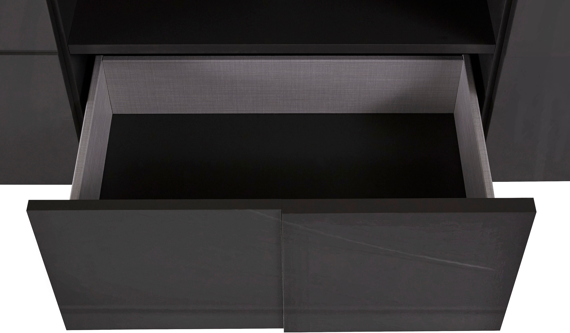INOSIGN Lowboard »Dama Breite 181 cm, TV-Board 2 Türen, 1 Schubkasten, TV-Schrank«, Front in 3D-Optik, viel Stauraum, verschiedene Farben