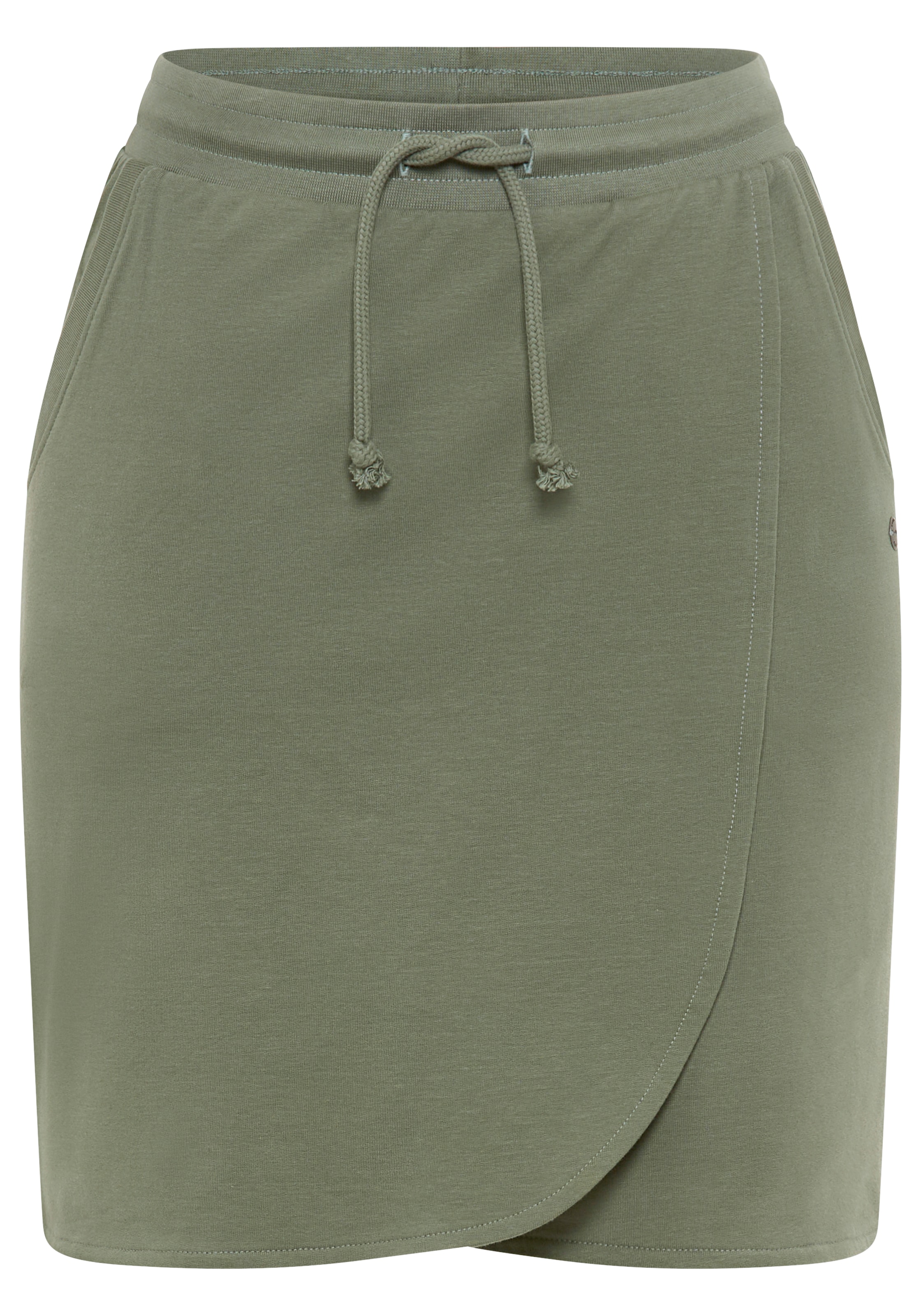 KangaROOS Jerseyrock in Wickeloptik mit elastischem Bund