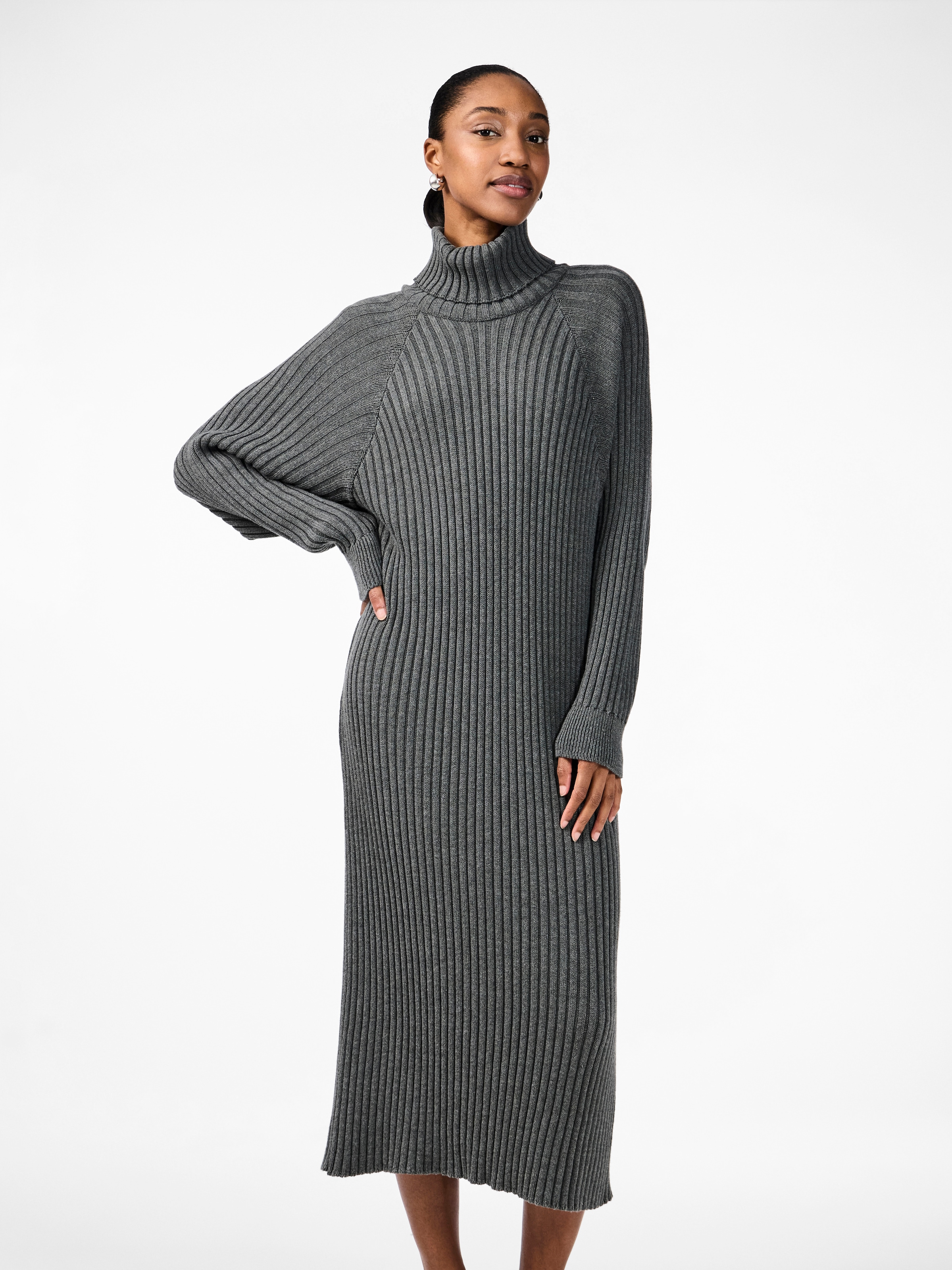 Y.A.S Strickkleid »YASMAVI KNIT MIDI ROLLNECK DRESS«