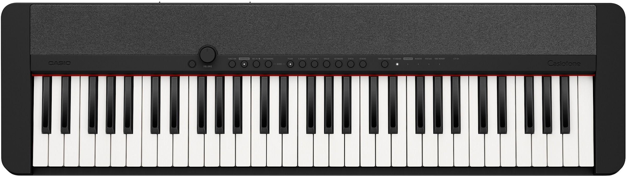 CASIO Home-Keyboard »Piano-Keyboard-Set CT-S1BKSET«, (Set, inkl. Keyboardständer, Sustainpedal und Netzteil), ideal für Piano-Einsteiger und Klanggourmets;