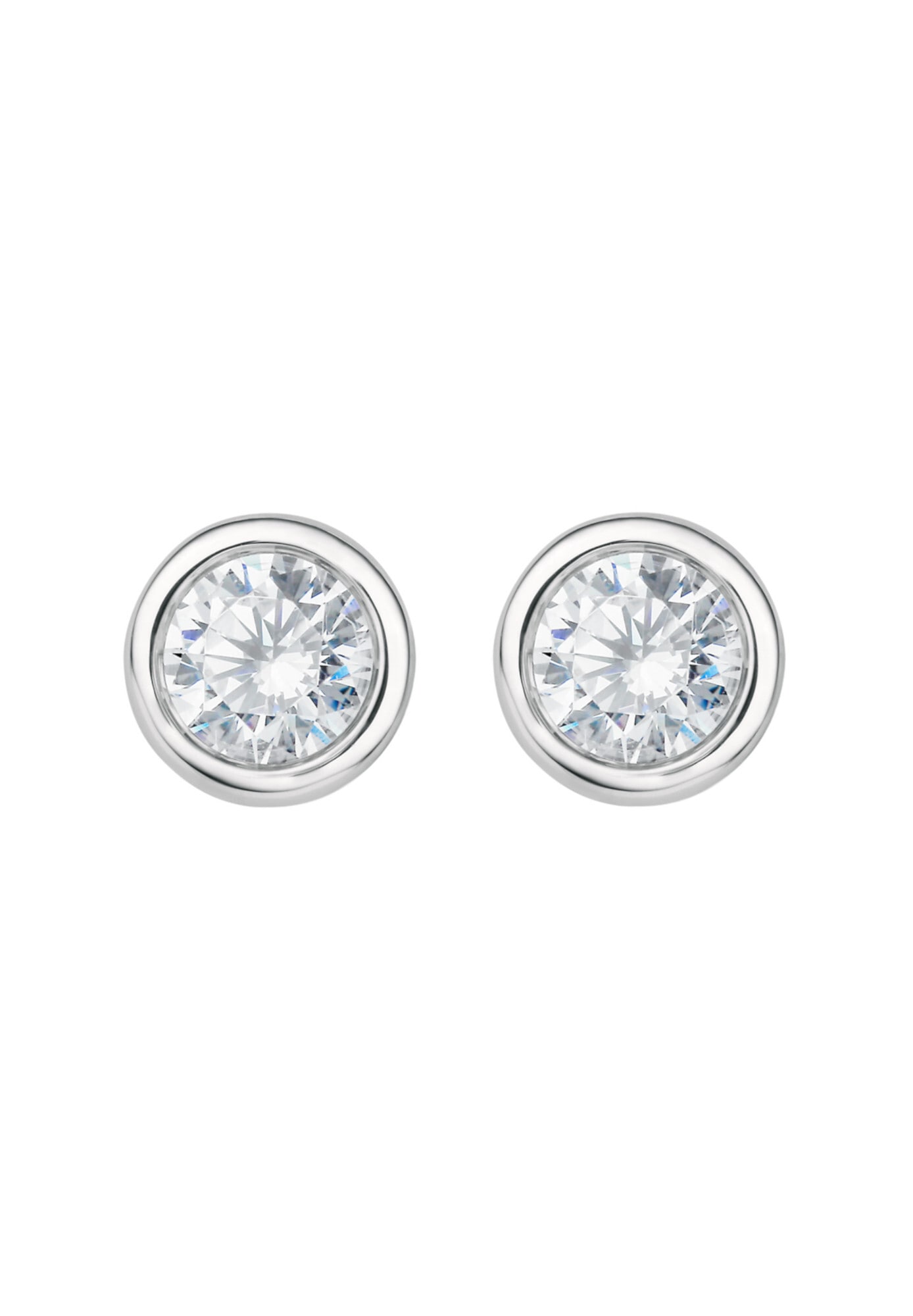 ONE ELEMENT Paar Ohrstecker »0.17 ct Diamant Brillant Zarge Ohrringe  Ohrstecker aus 750 Weißgold«