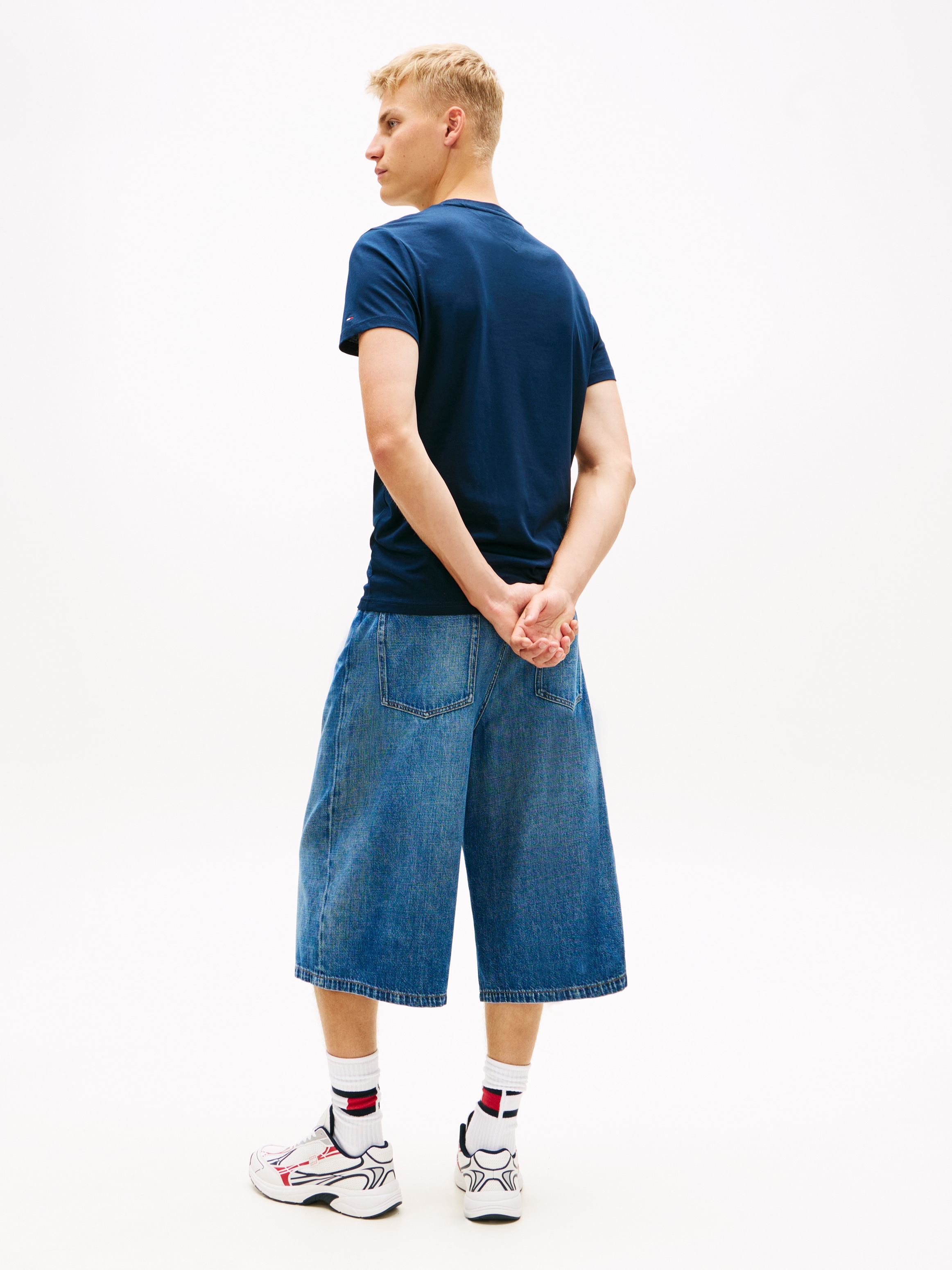 Tommy Jeans T-Shirt »TJM SLIM FIT SIGN CHEST« mit Markenprint