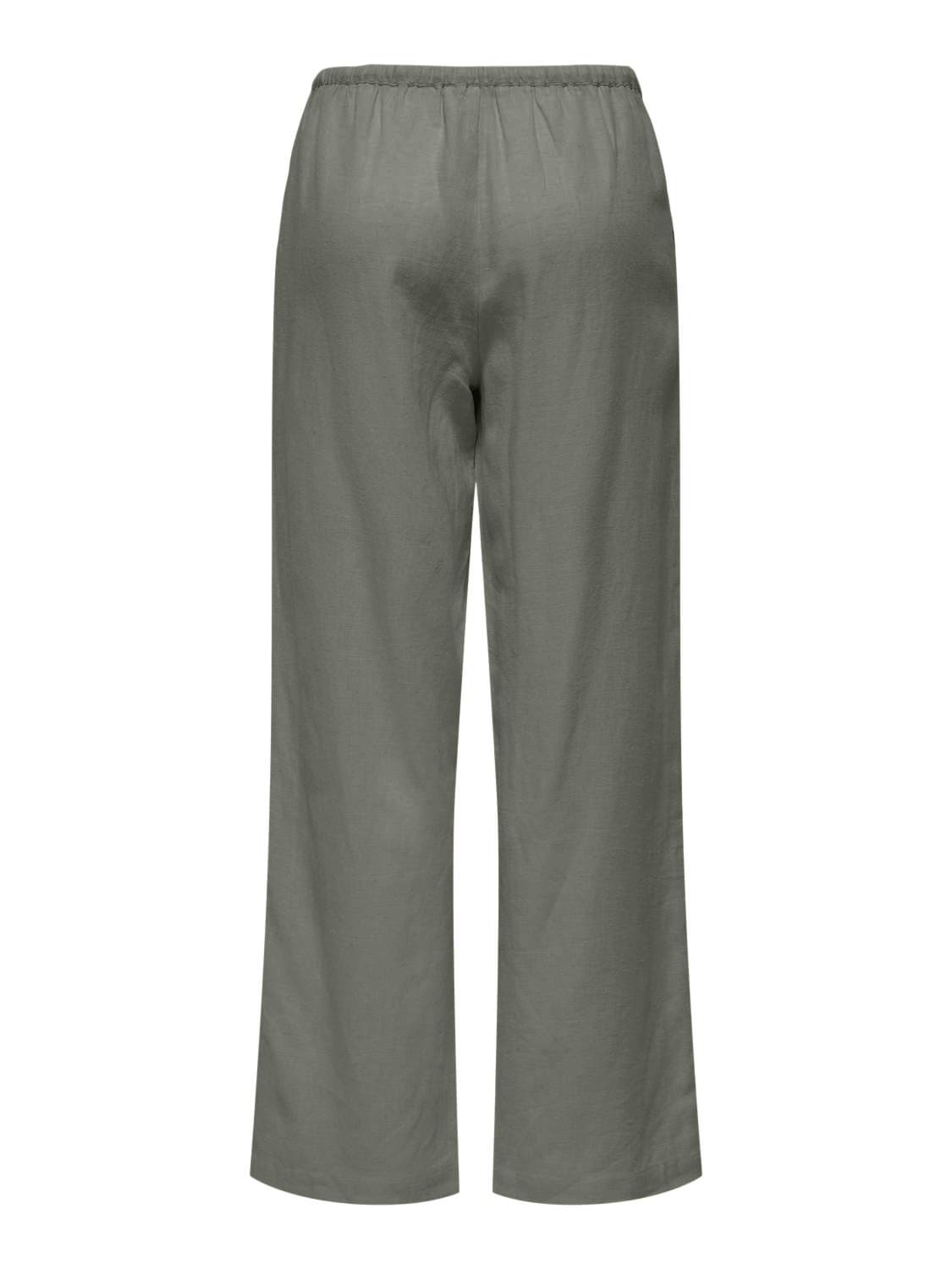 ONLY Schlupfhose »ONLBRUXELLES MW LIN BL TIE PANT PNT NOOS«  Sommerhose mit Leinen