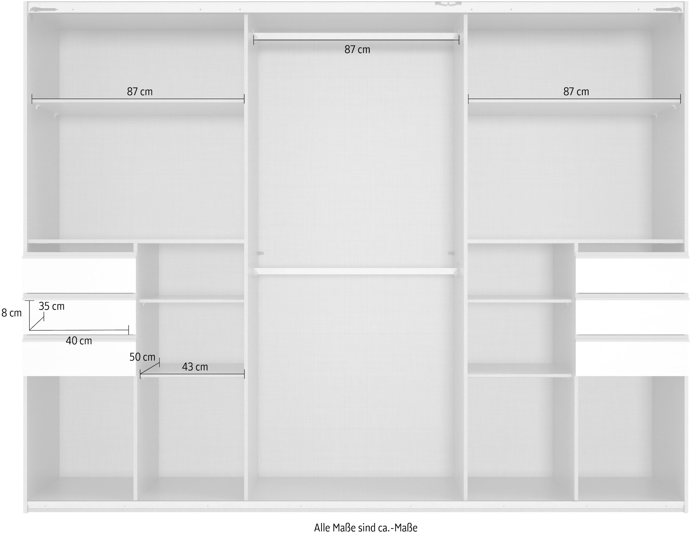 Wimex Schwebetürenschrank »Saigon«, mit Spiegeltür, 3 Türen, 270cm breit