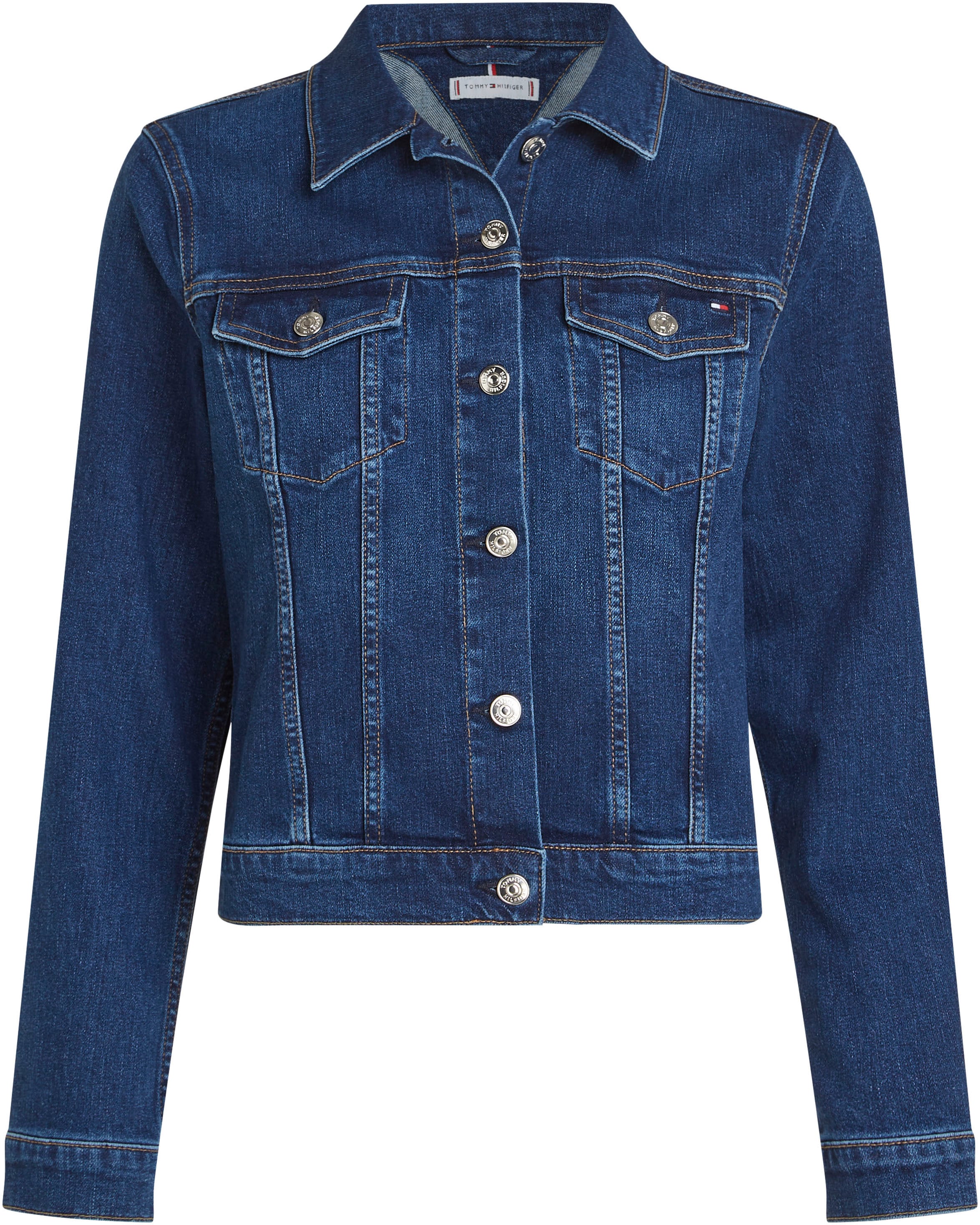 Tommy Hilfiger Jeansjacke »DNM SLIM JACKET KAI«, mit Logostickerei