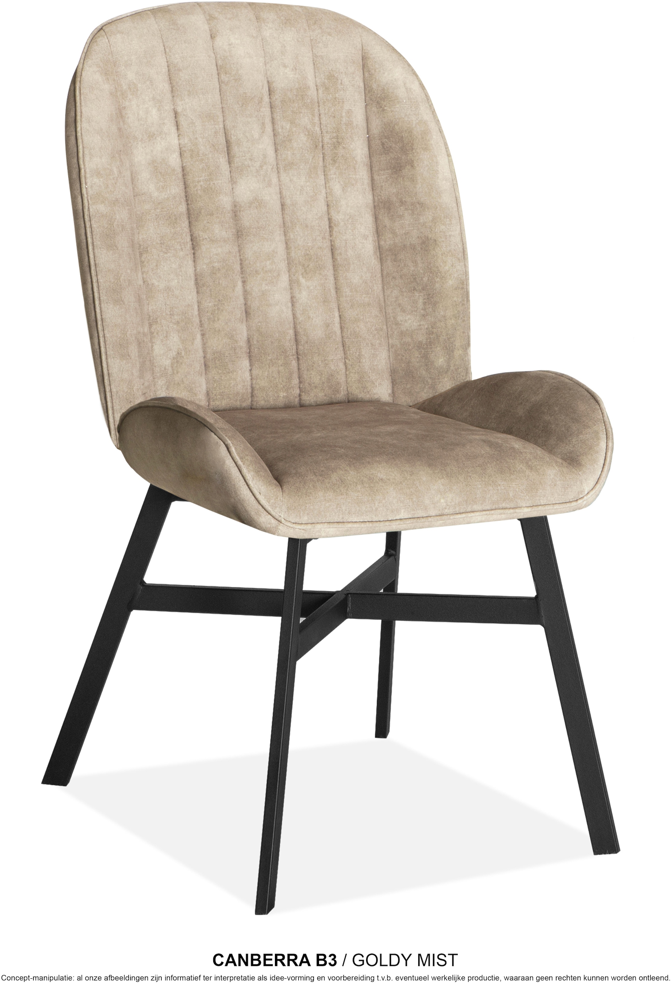 OMG Design Esszimmerstuhl »Canberra« (Set) 1 Stk.Esszimmerstuhl, pflegeleichter Samtvelour Bezug