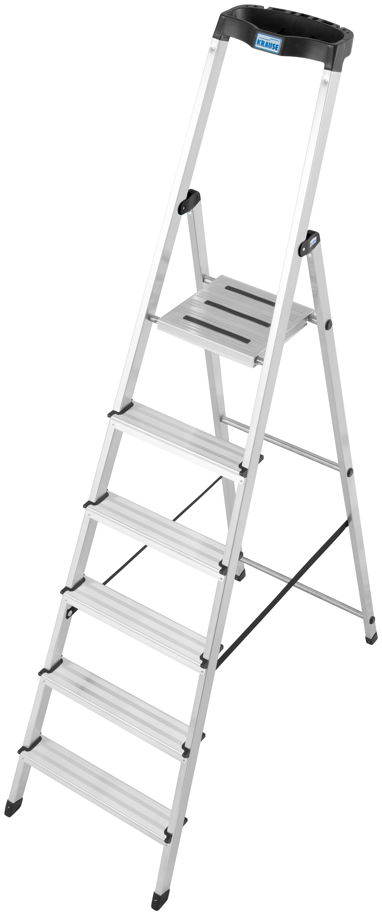 Stehleiter »Safety«, Aluminium, 1x6 Stufen, Arbeitshöhe ca. 325 cm
