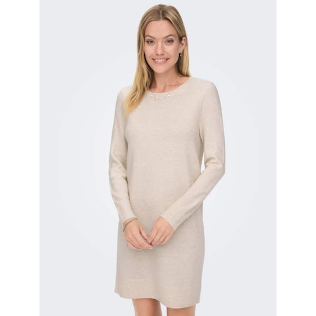 ONLY Strickkleid »ONLRICA LIFE L/S O-NECK DRESS KNT NOOS«