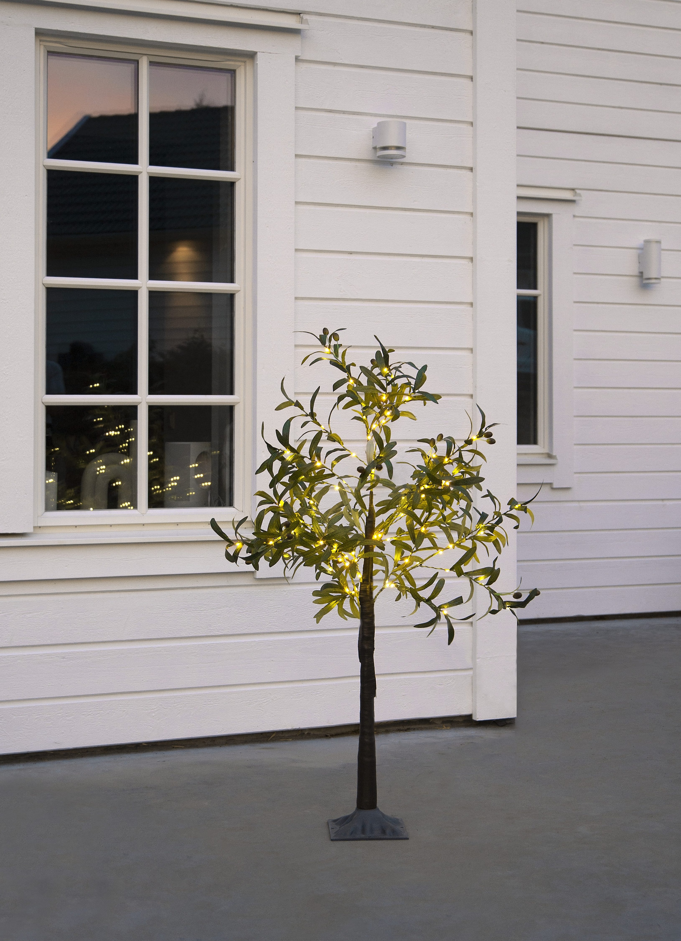 Parforce Traditional Hunting LED Baum »Deko-Baum Olivec« LED-Board 1 Stk. Warmweiß Mediterrane Olivenbaum-Optik, LEDs warmweiß, 120cm Höhe, Außentrafo