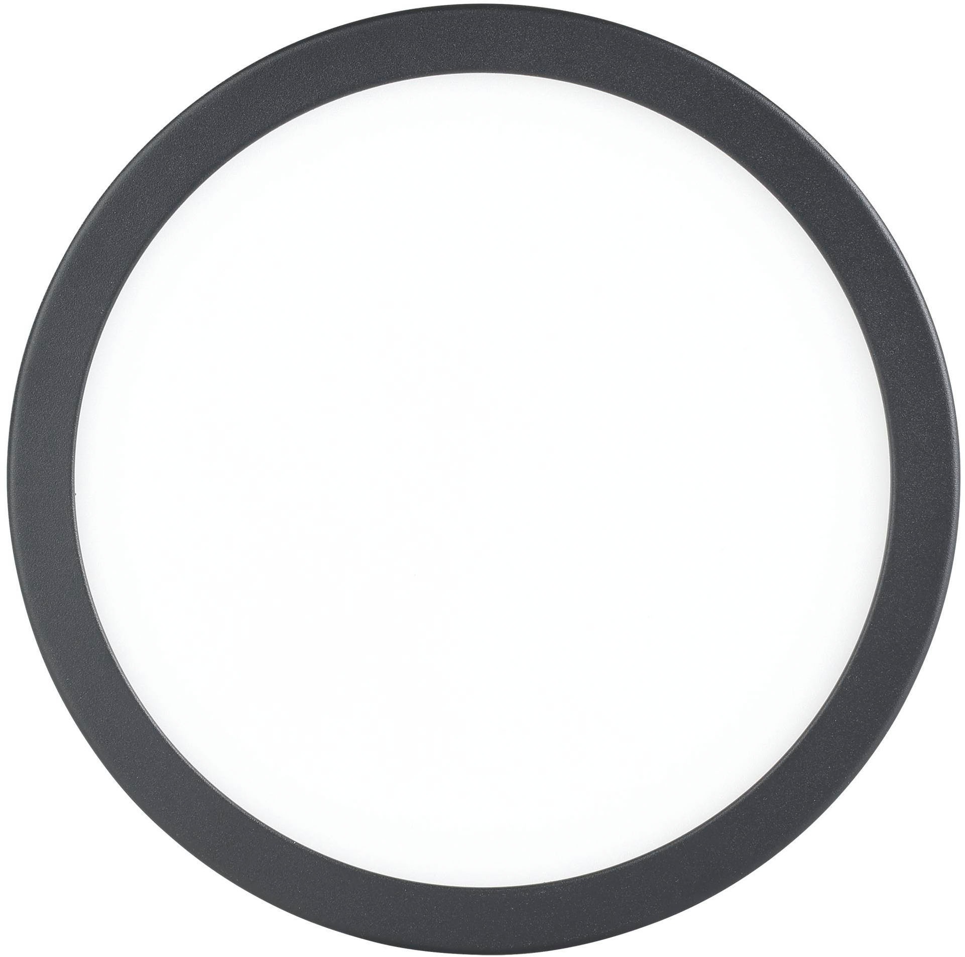 EGLO Aufbauleuchte »Fueva 5 Deckenlampe, Aufbaulampe, Metall und Kunststoff, Flurlampe« LED-Modul 1 Stk. Warmweiß Aufbauleuchte - H2,8 x Ø21 cm - schwarz - 17W inkl.