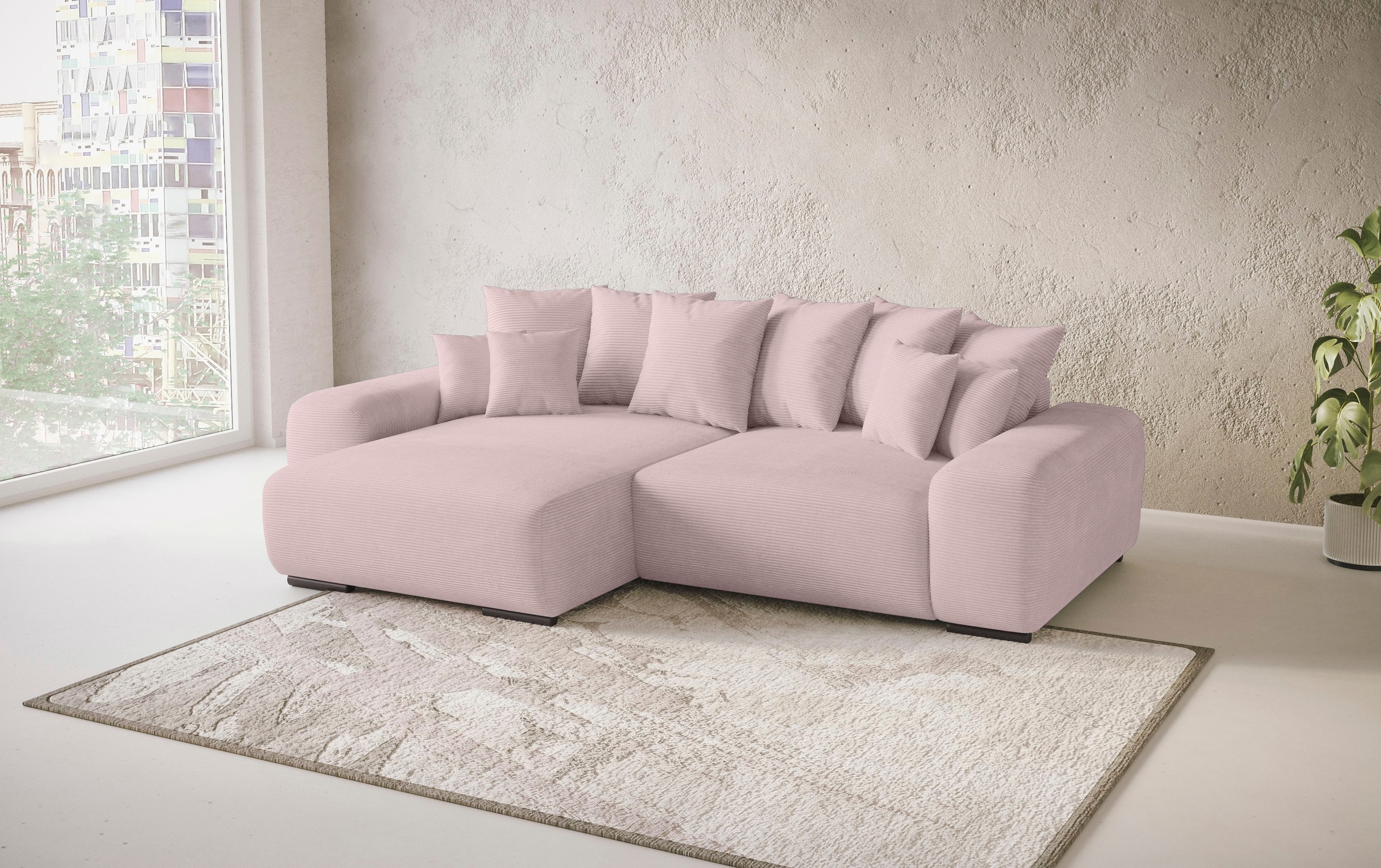 Mr. Couch Polsterecke »Sundance II«, Dauerschläfer mit EasyBett-Schlaffunktion, Bettkasten