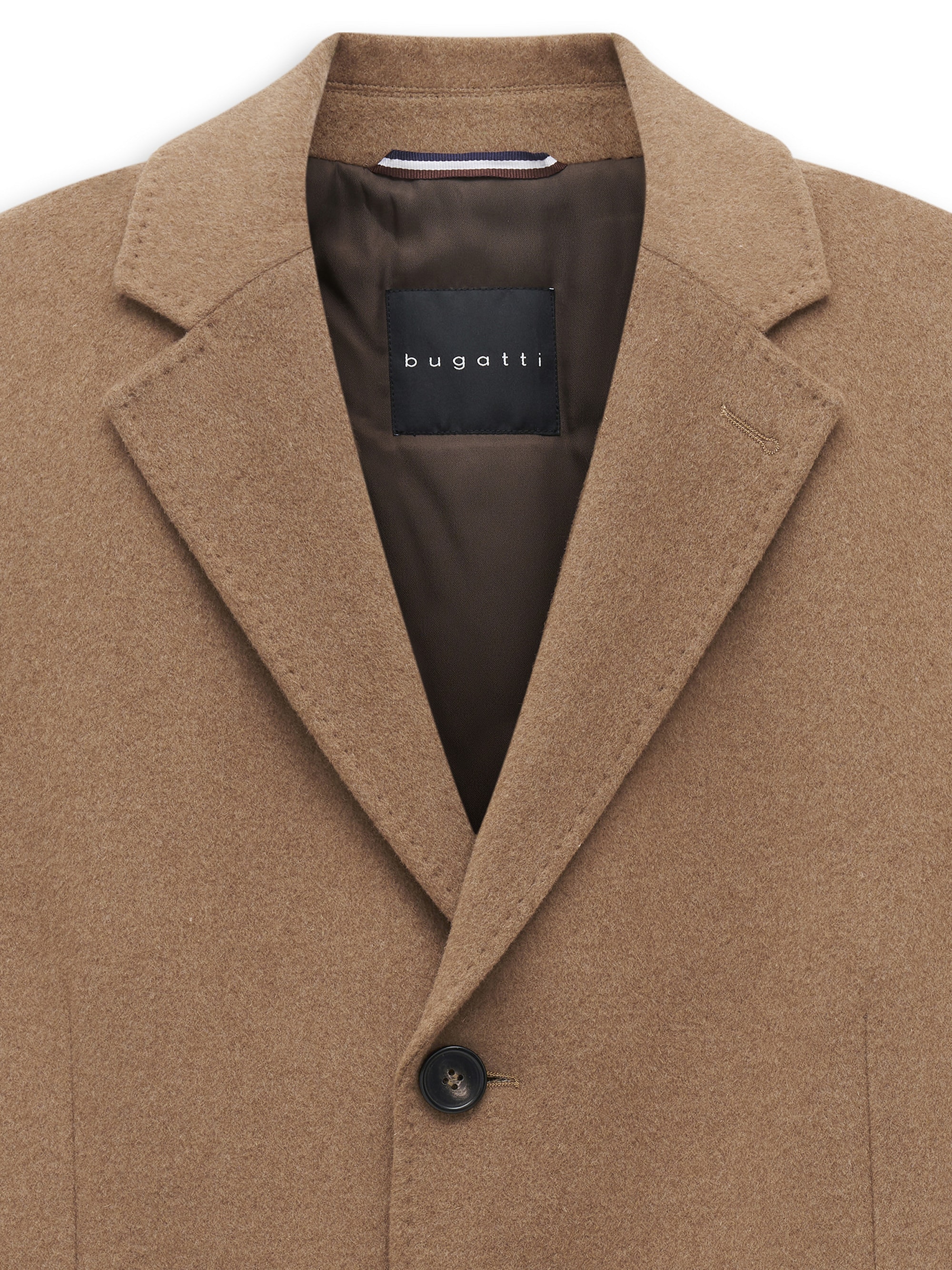 bugatti Kurzmantel »Modern Fit« Modern Fit Woll-Kaschmir Reverskragen