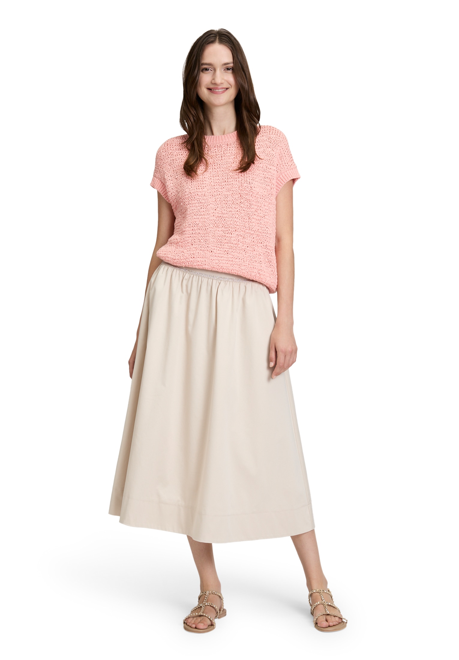 Betty&Co Midirock »Midirock mit elastischem Bund«