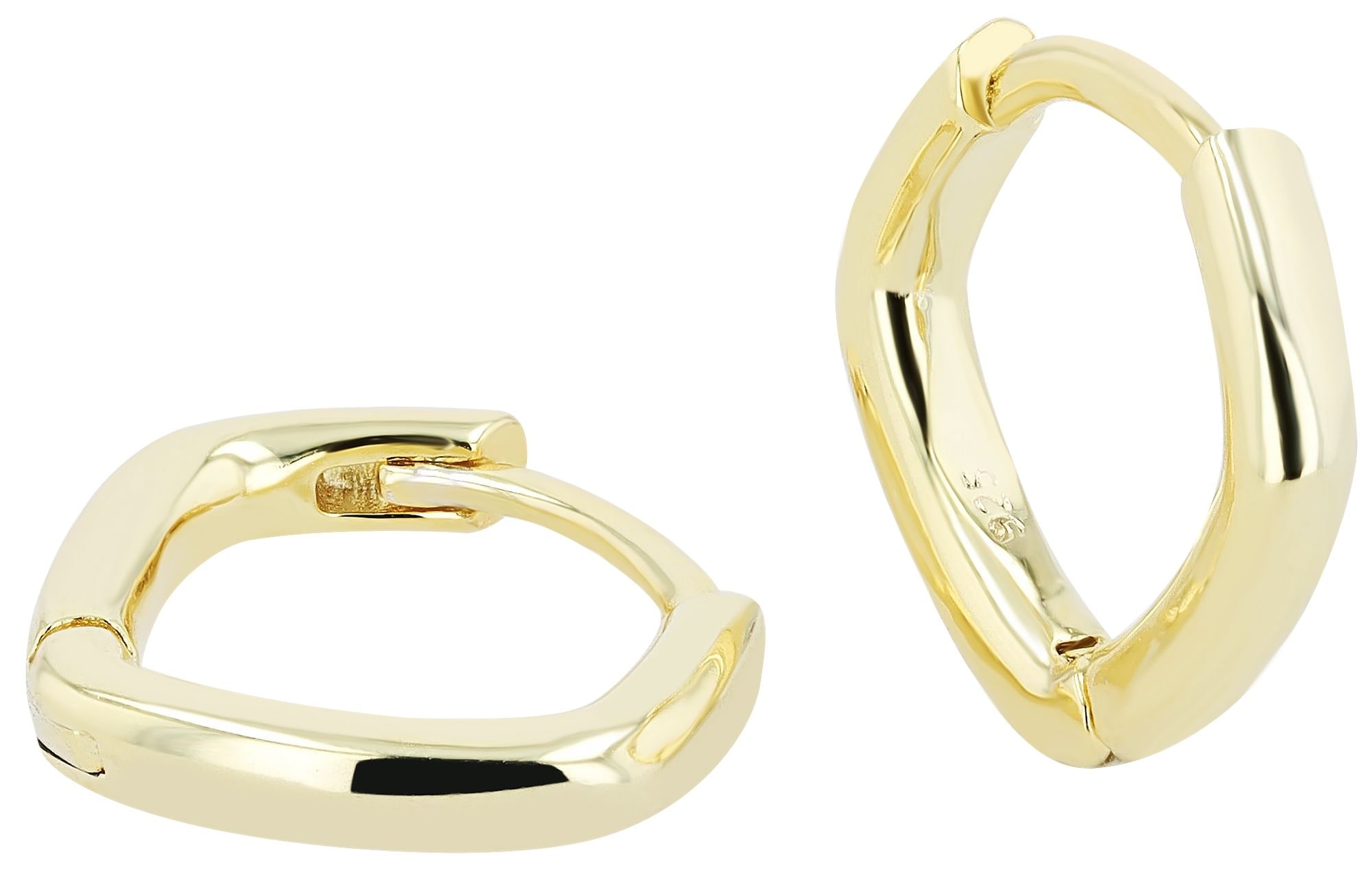 Adelia´s Paar Creolen »Damen Ohrringe ¿ Klappcreole aus 925 Silber«