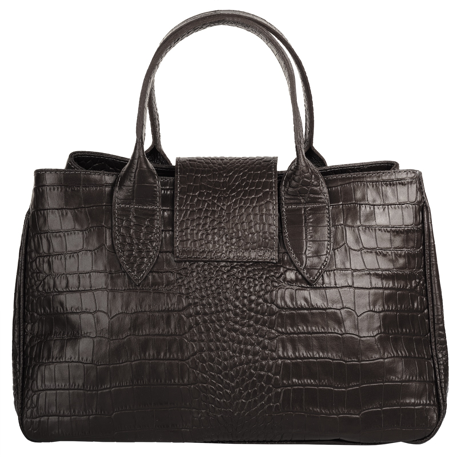 Cluty Henkeltasche, echt Leder, Made in Italy