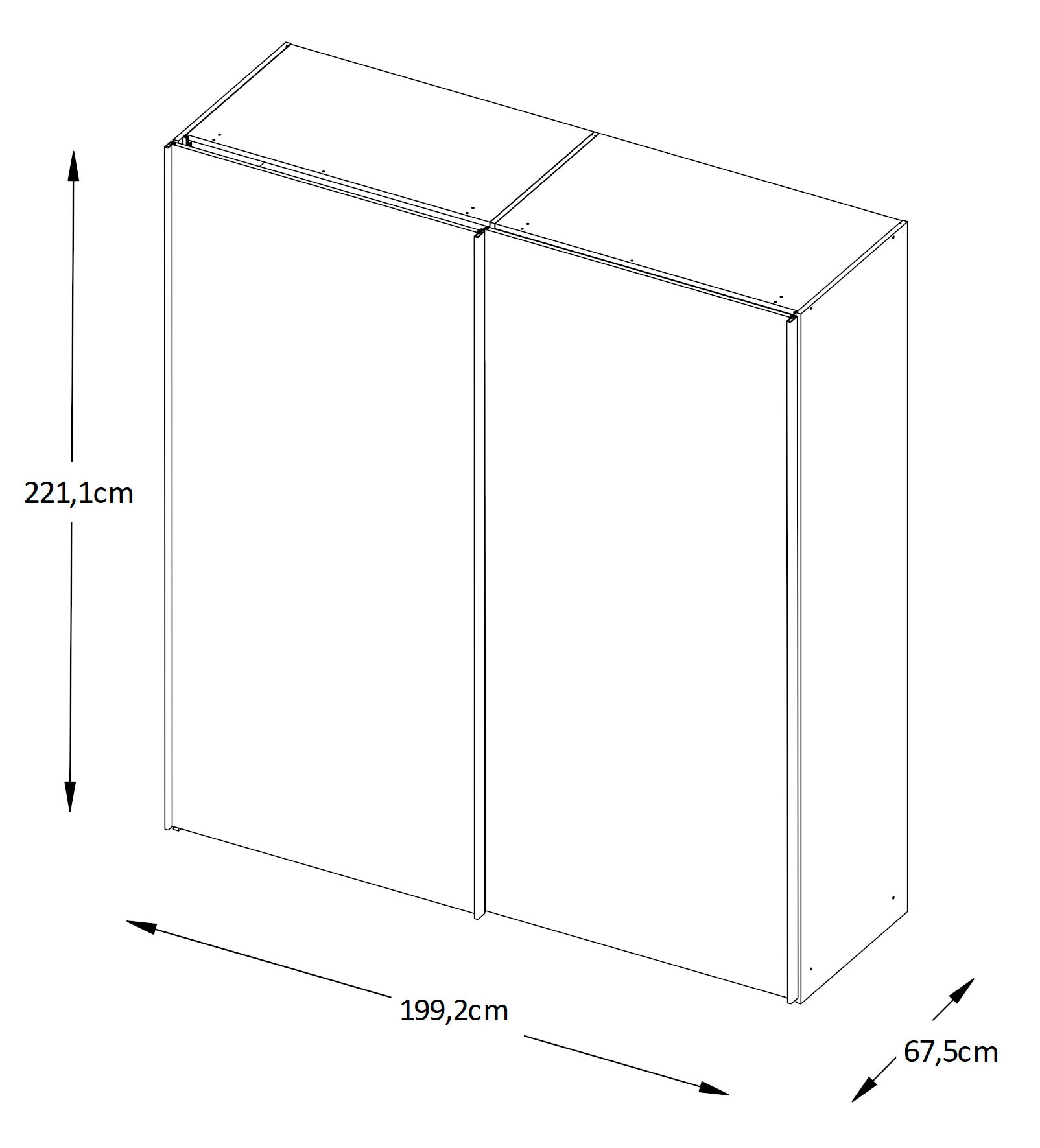 STAUD Schwebetürenschrank »Sinfonie Plus, edles Design in hochwertiger Qualität, Made in Germany« Mit vier verschiedenen Ausstattungsvarianten