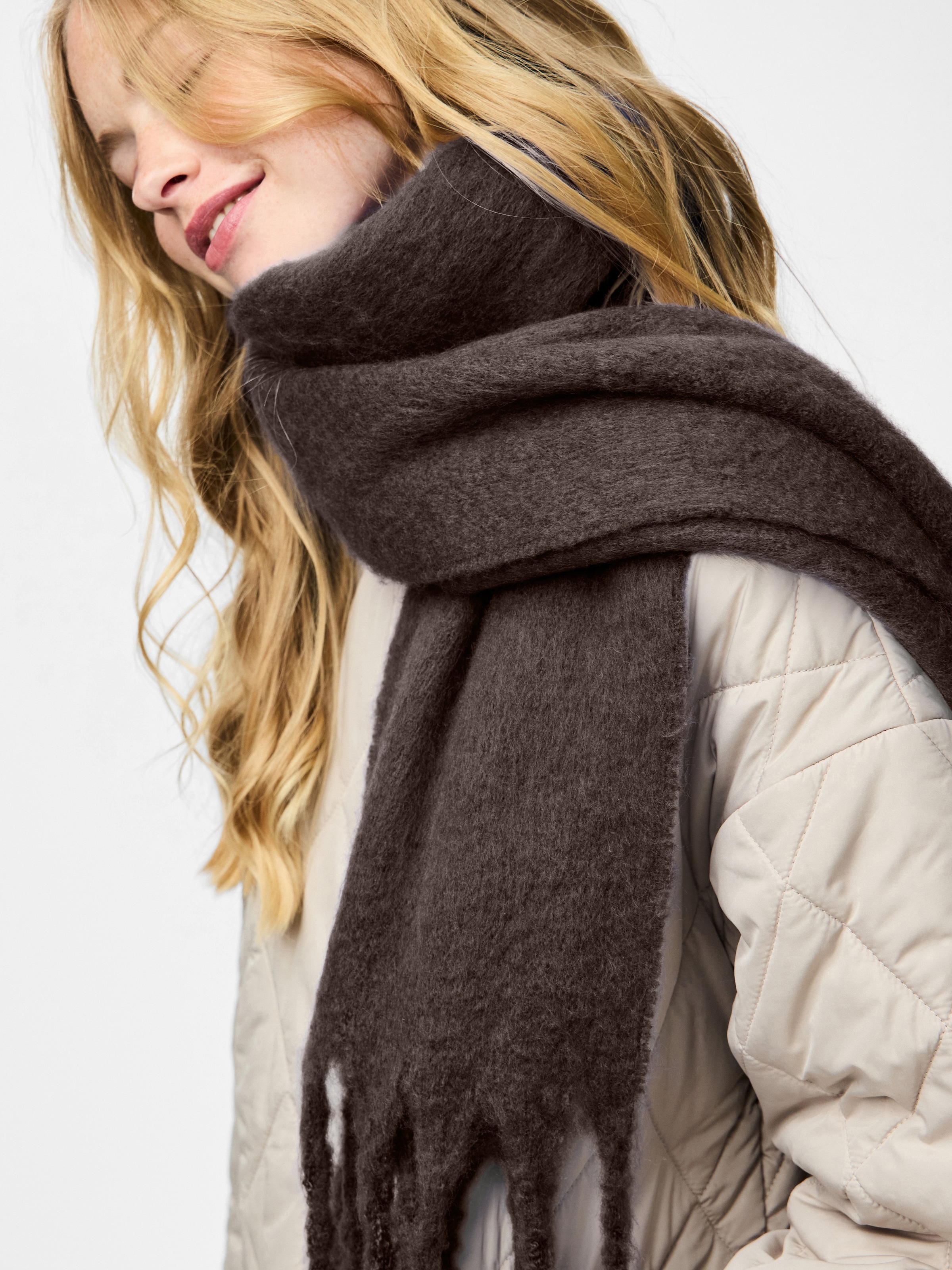 pieces Schal »PCNIKITA LONG SCARF NOOS BC« Kunstfaser