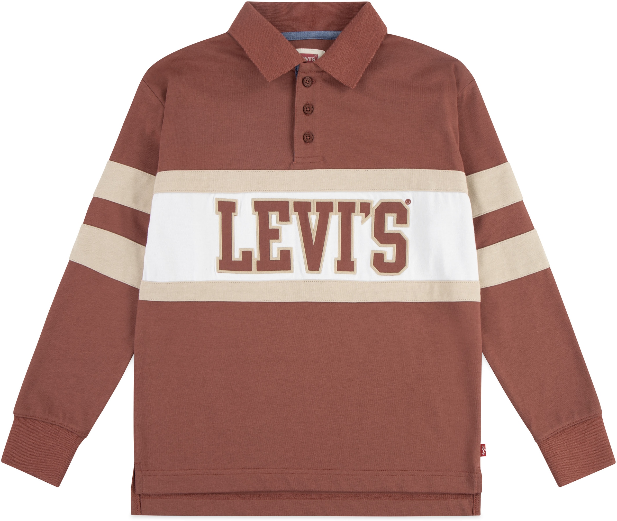 Levi's® Kids Langarm-Poloshirt »LVB RELAXED LS POLO«, mit Markenschriftzug for BOYS