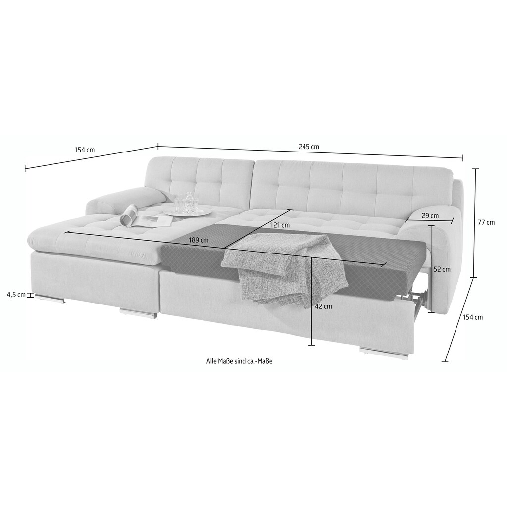 TRENDMANUFAKTUR Ecksofa