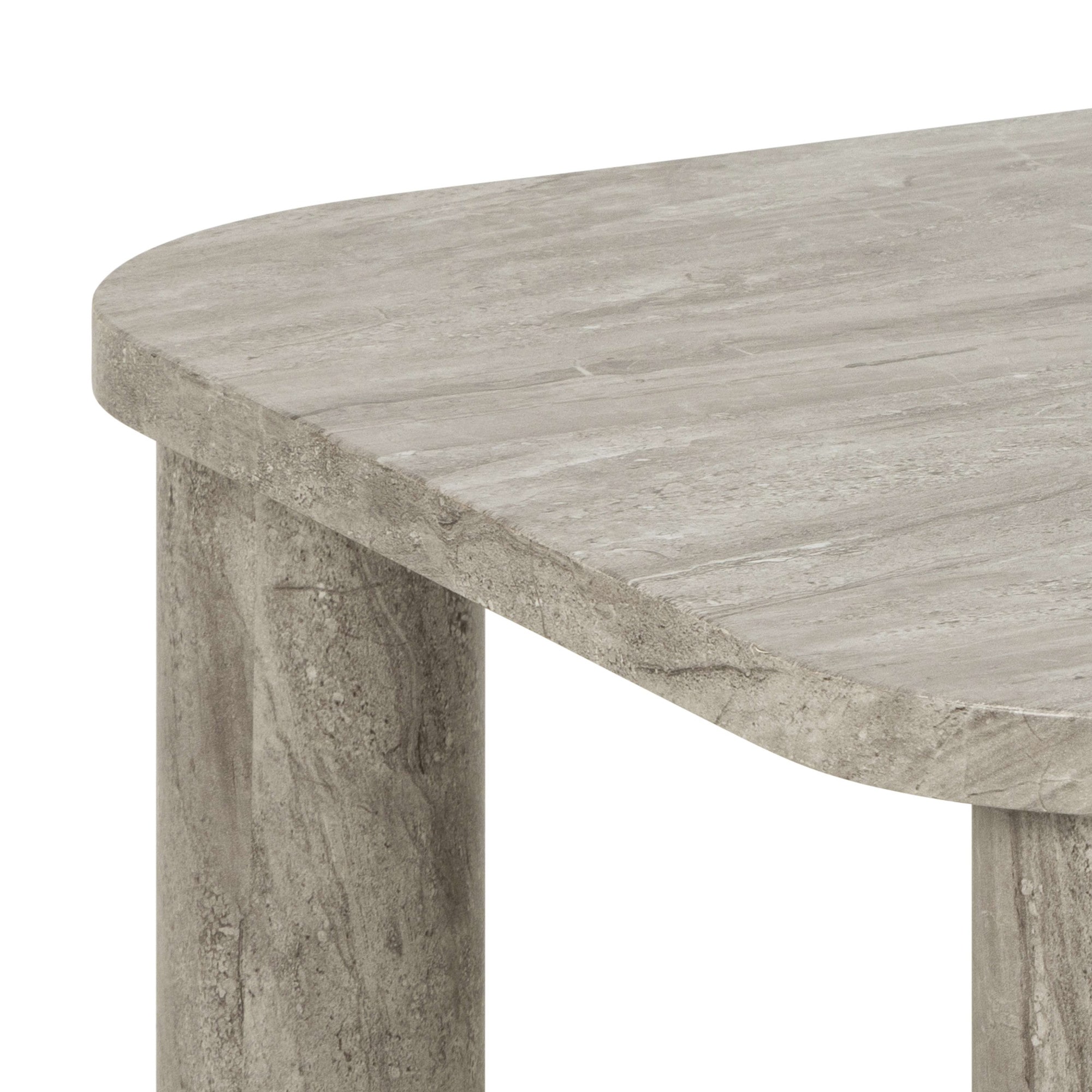 ACTONA GROUP Couchtisch »Solano«, Couchtisch, grau Mamor River rau Papier, 100x75x36cm