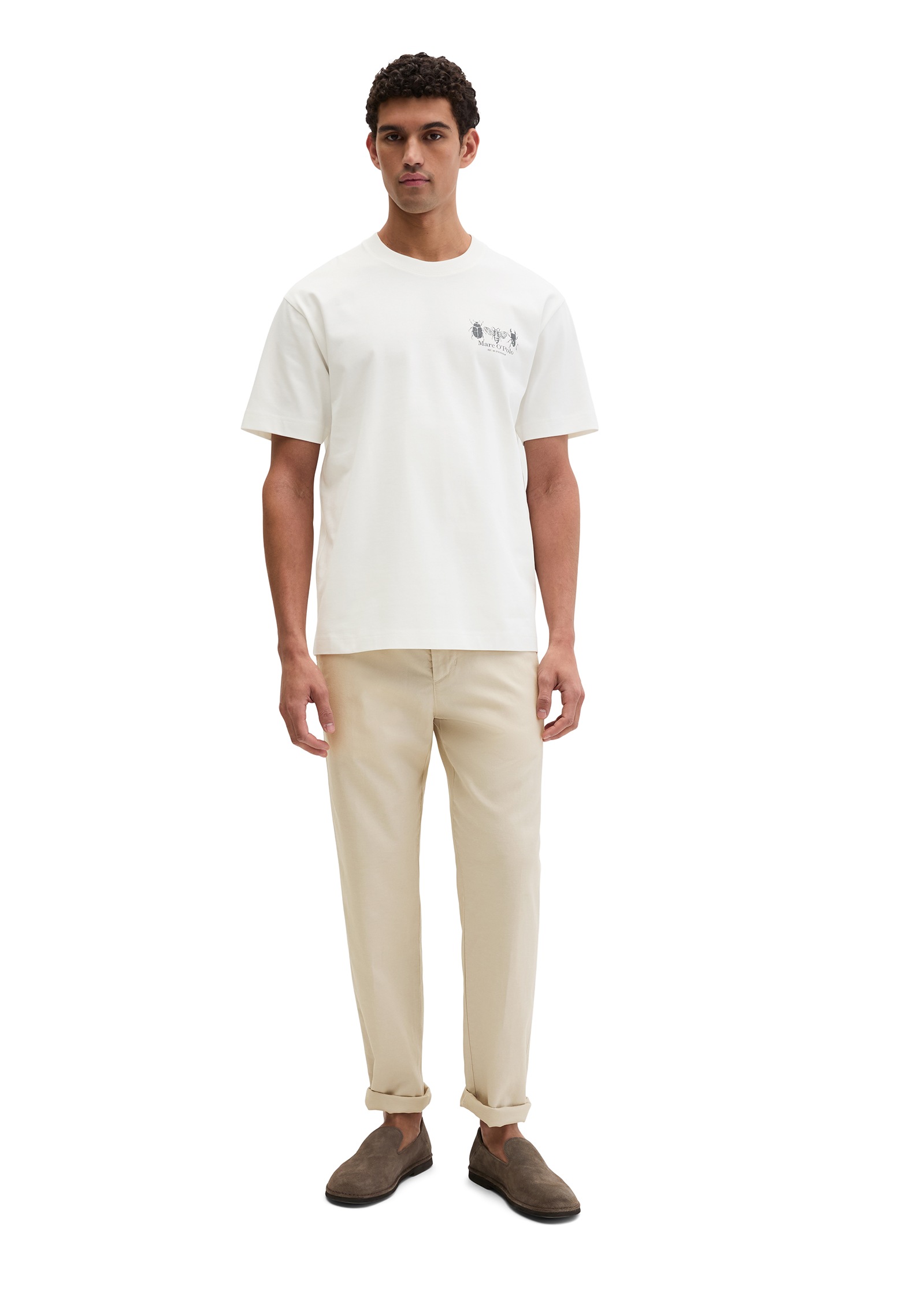 Marc O'Polo T-Shirt loose fit mit beidseitigen Insektenprints