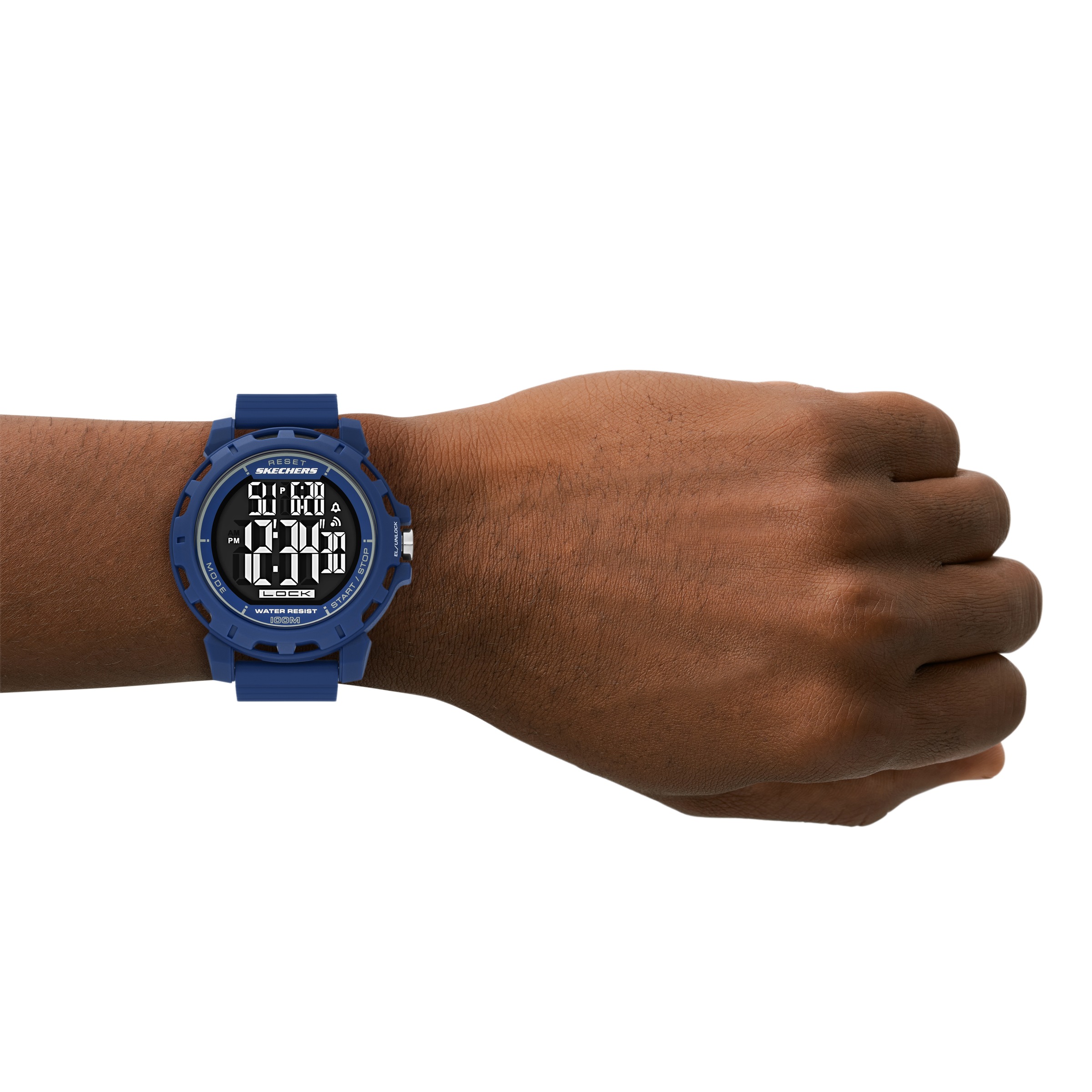 Skechers Chronograph »NEWKIRK« Quarzuhr, Armbanduhr, Herrenuhr, Silikonarmband, digital, Tag