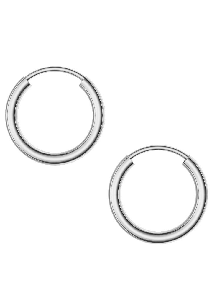 Firetti Paar Creolen »Schmuck Geschenk Silber 925 2,0 mm breit«, Made in Germany