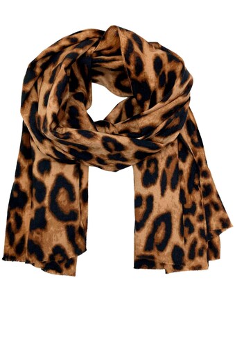 Modeschal, Weicher Schal mit Leoparden Muster