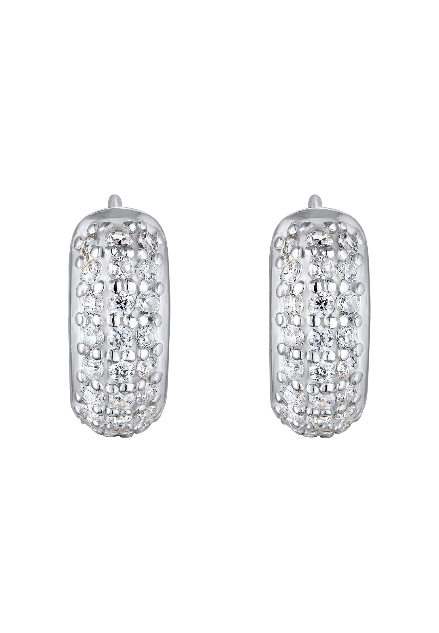 Kuzzoi Paar Creolen »Ohrringe Creolen Zirkonia Funkelnd Elegant 925 Silber«