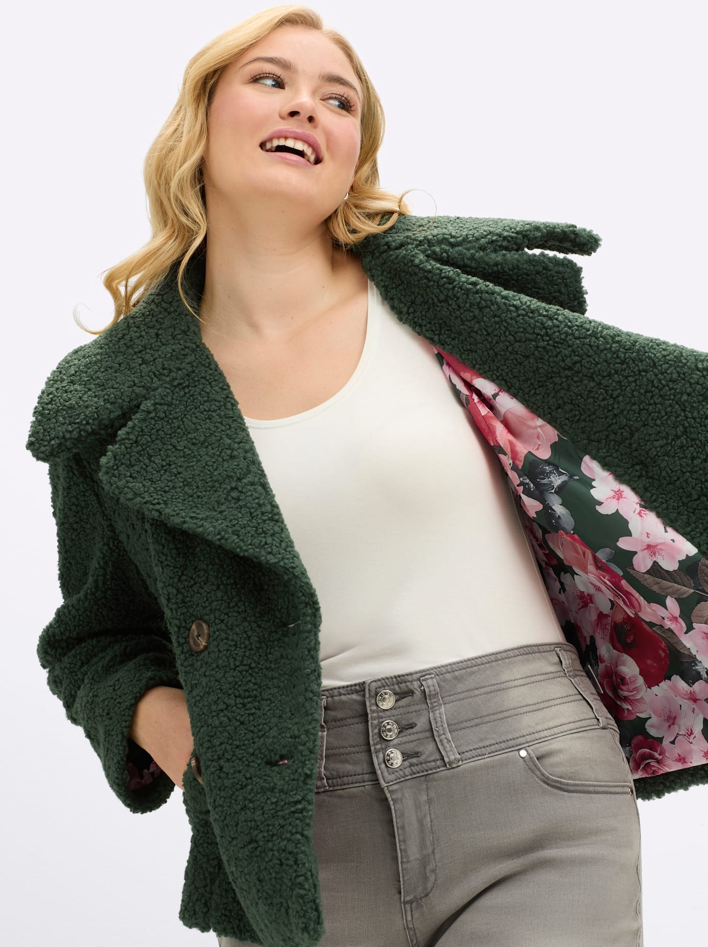sheego by Joe Browns Kurzjacke, ohne Kapuze
