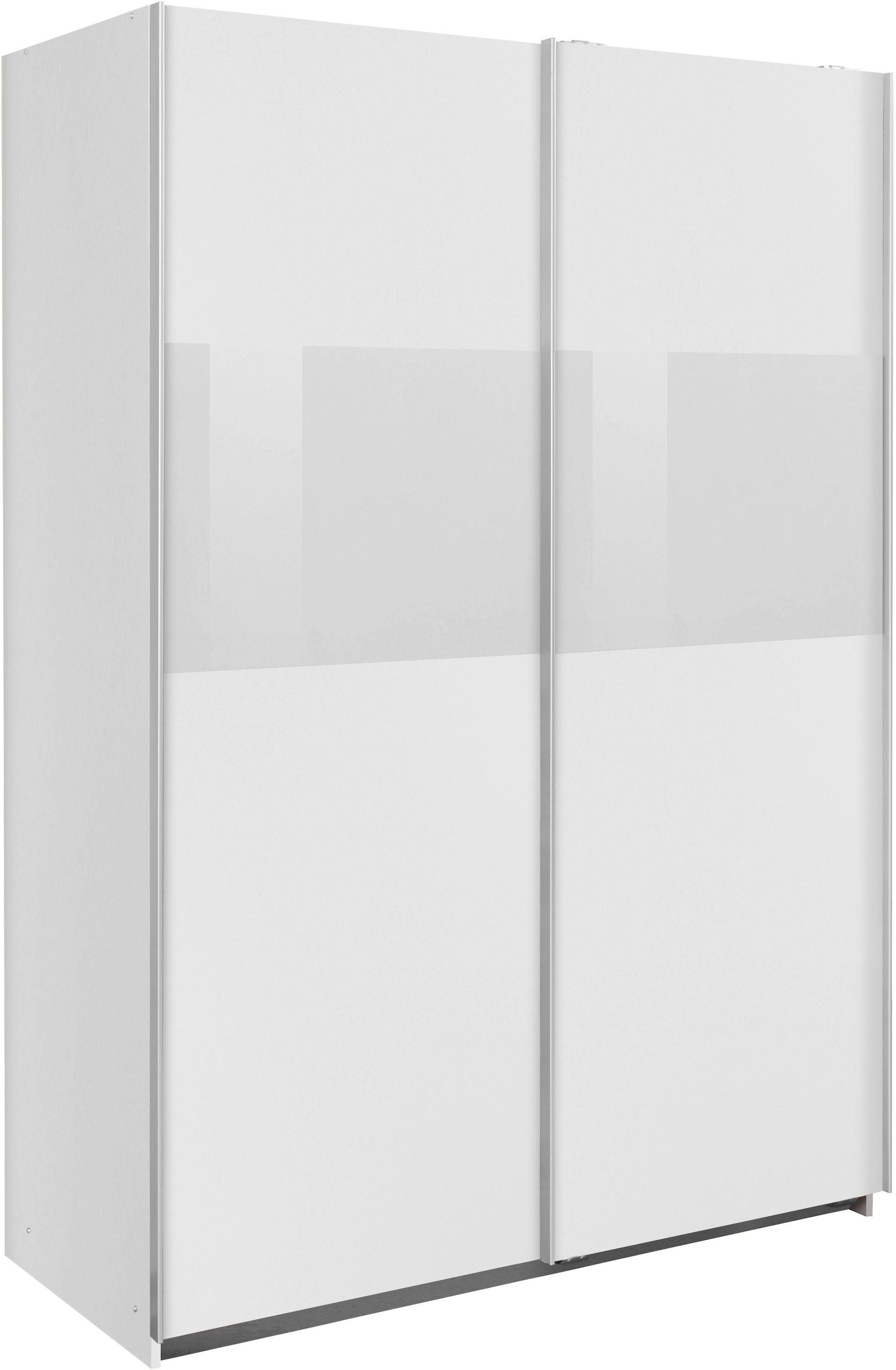 Wimex Schwebetürenschrank »Bramfeld«, mit Glaselementen und zusätzlichen Einlegeböden