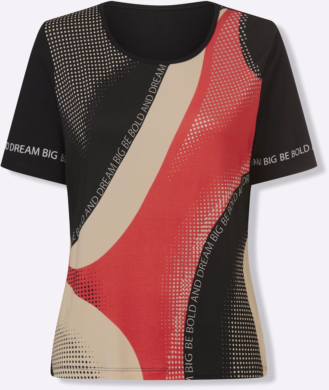 Inspirationen Rundhalsshirt »Kurzarm-Shirt« 1 tlg.