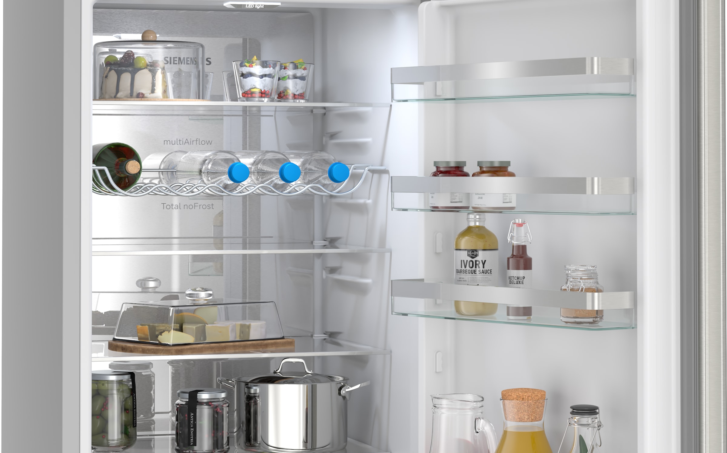 SIEMENS Kühl-/Gefrierkombination iQ300 »KG39NVICG« 203 cm hoch 60 cm breit hyperFresh System für frisches Obst und Gemüse sowie Total noFrost