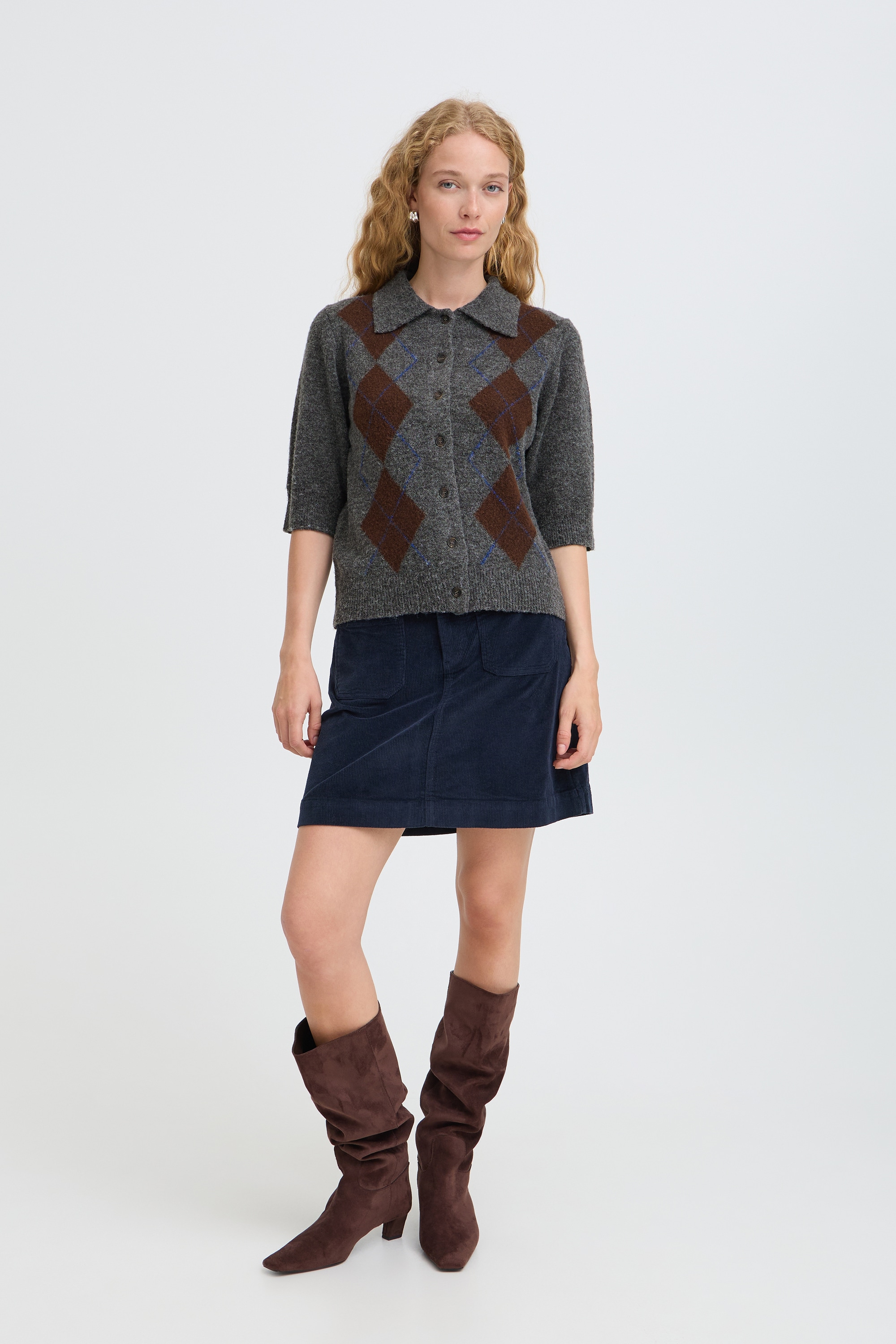 b.young Strickjacke »Damen Kurzarm-Bluse BYOFIRA«