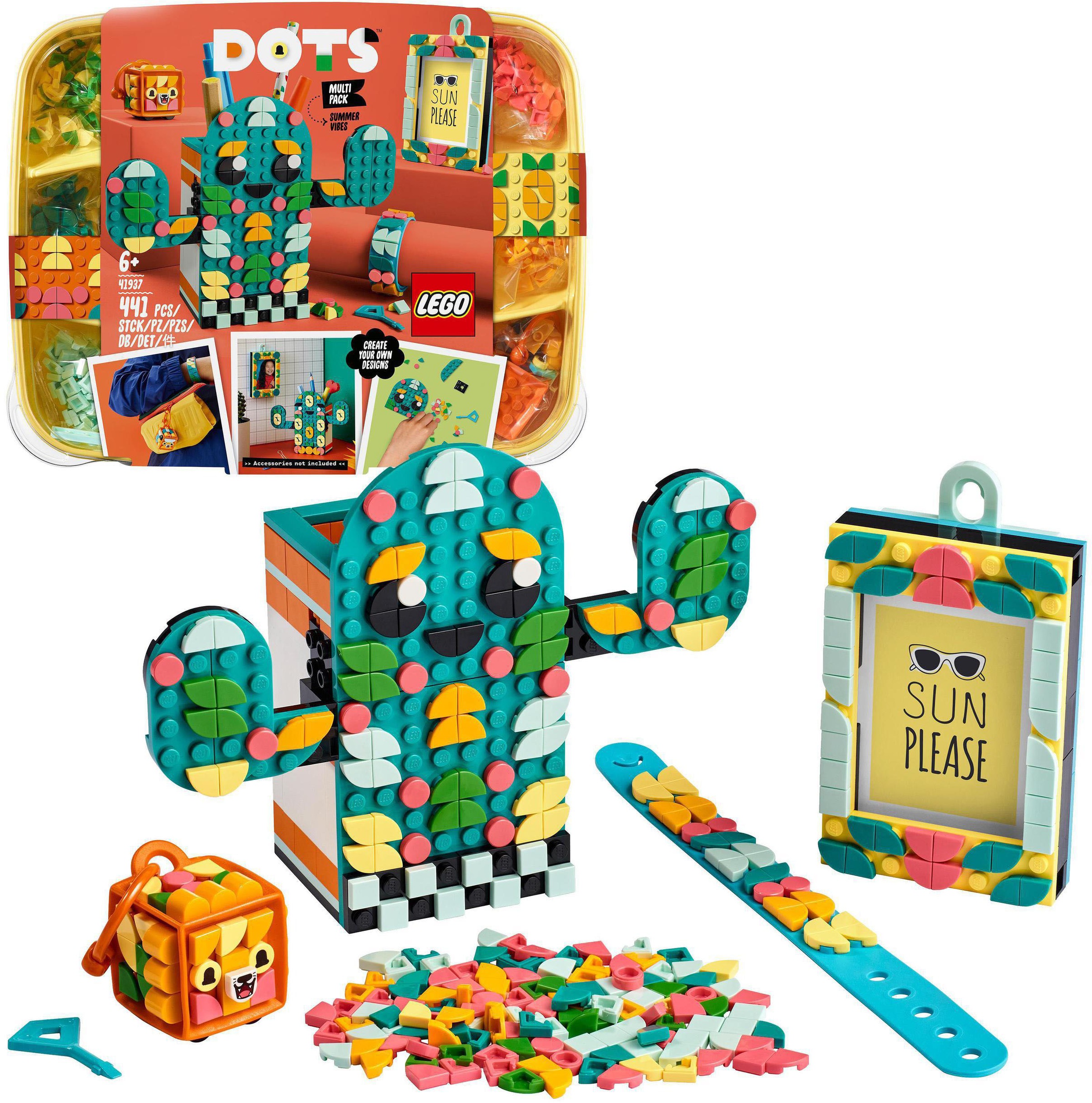 LEGO® Konstruktionsspielsteine »Kreativset Sommerspaß (41937), LEGO® DOTS«, (441 St.), Made in Europe