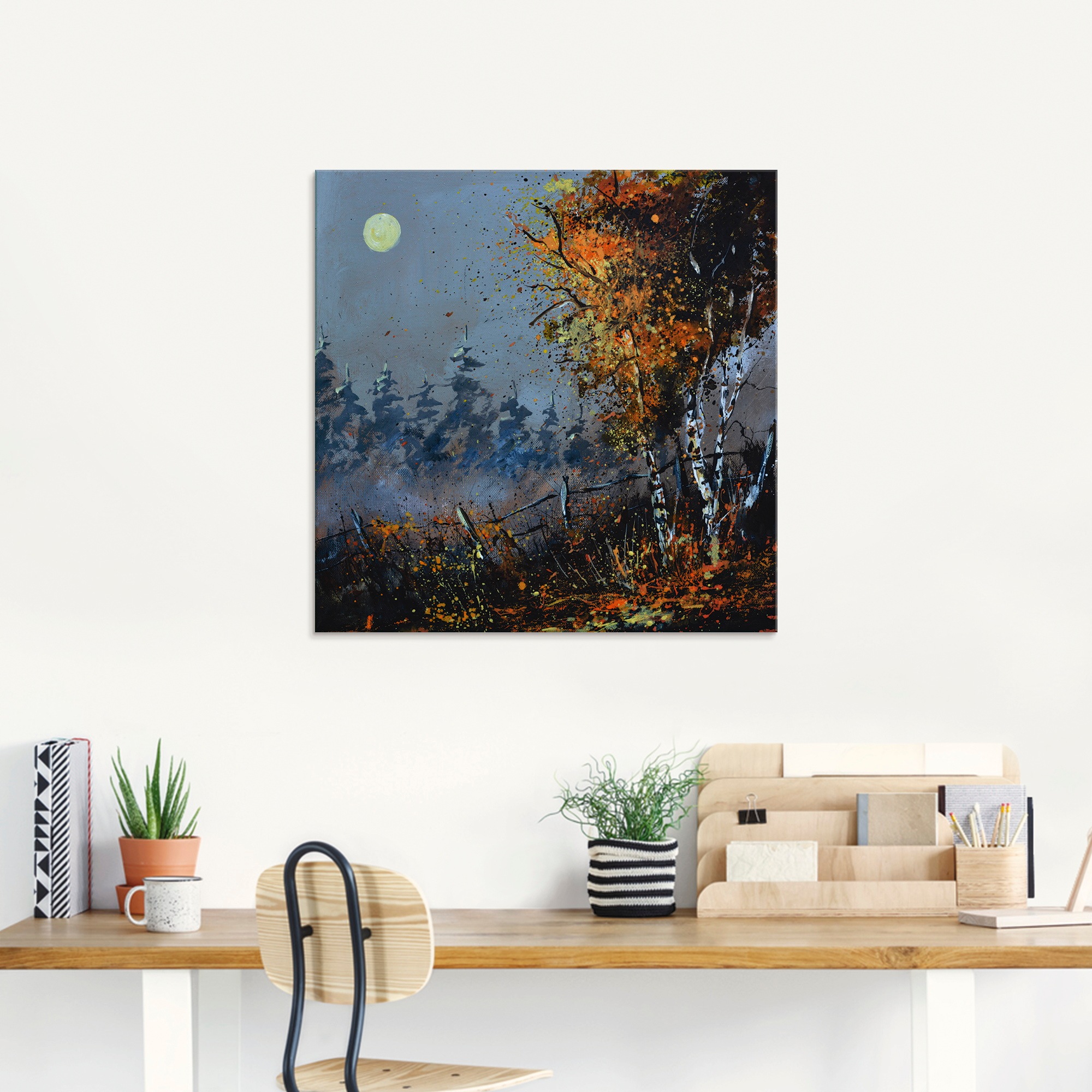Artland Glasbild »Im Wald«, Wald, (1 St.), in verschiedenen Größen