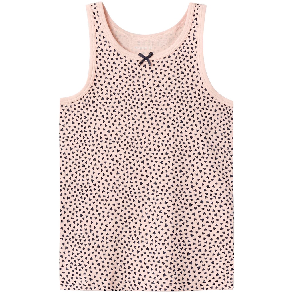 Name It Unterhemd »NMFTANK TOP 2P EVENING SAND HEARTS NOOS«, (Packung, 2 St.)