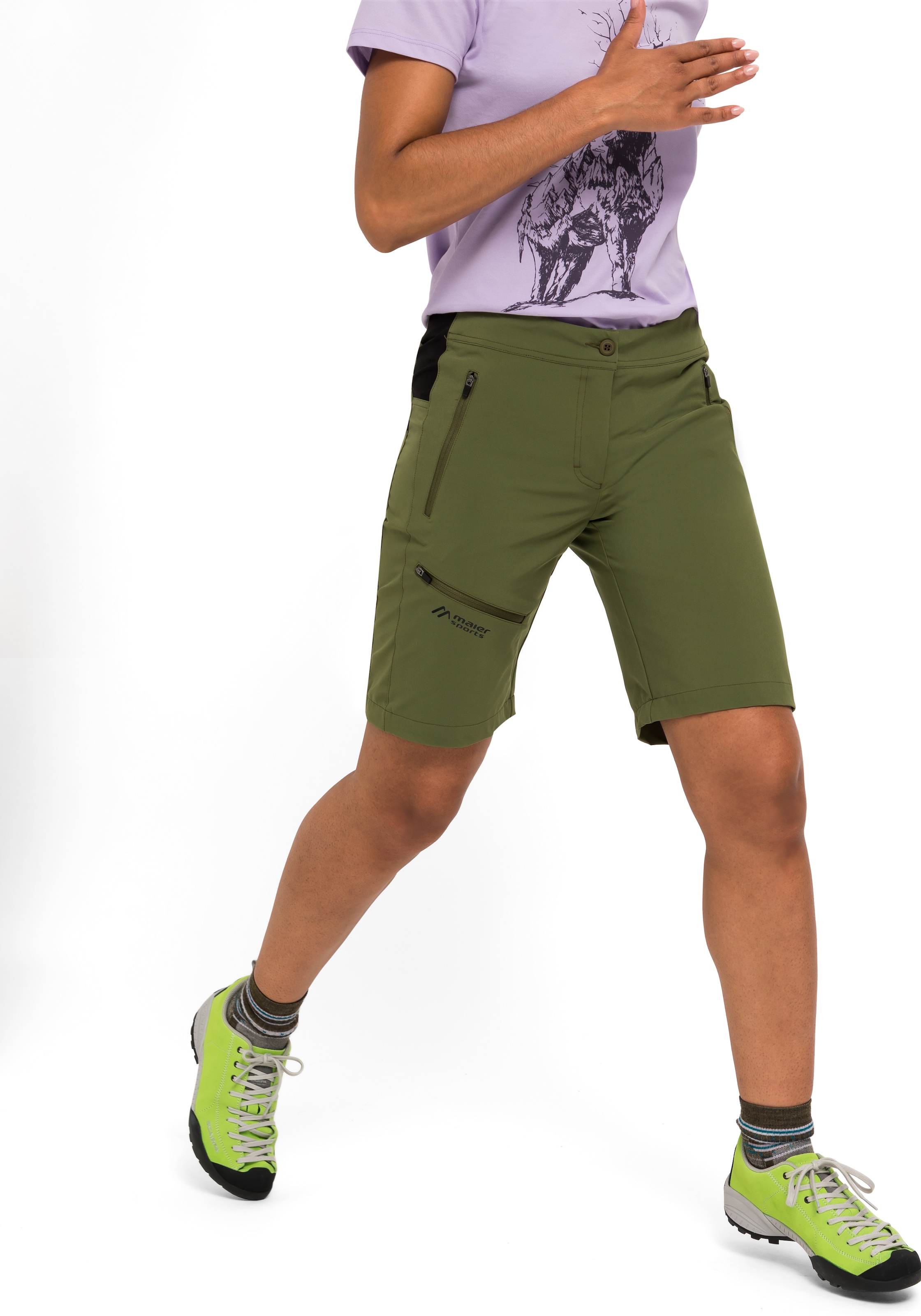 Maier Sports Bermudas »Latit Short Vario«, kurze Damen Wanderhose, moderne Outdoor-Bermuda, Trekkinghose